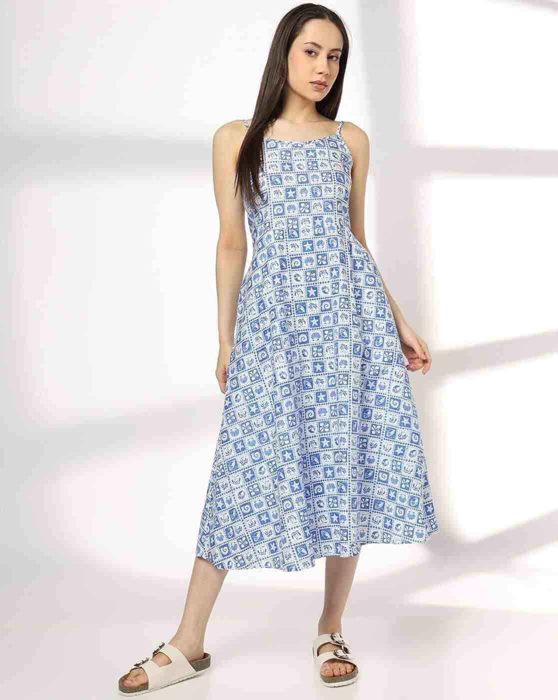 RIO | Women Novelty Midi A-Line Dress|0
