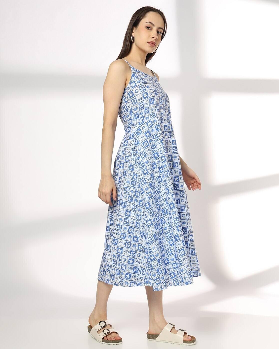 RIO | Women Novelty Midi A-Line Dress|1