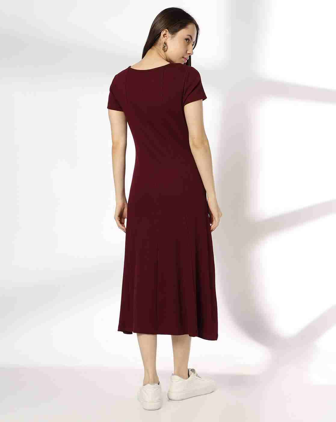 RIO | Women Square-Neck A-Line Dress|2