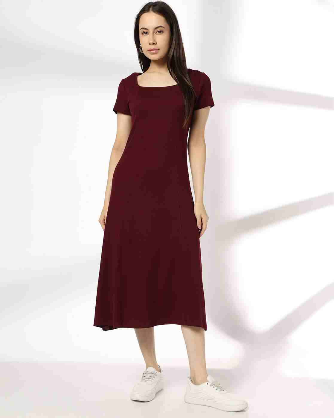 RIO | Women Square-Neck A-Line Dress|3