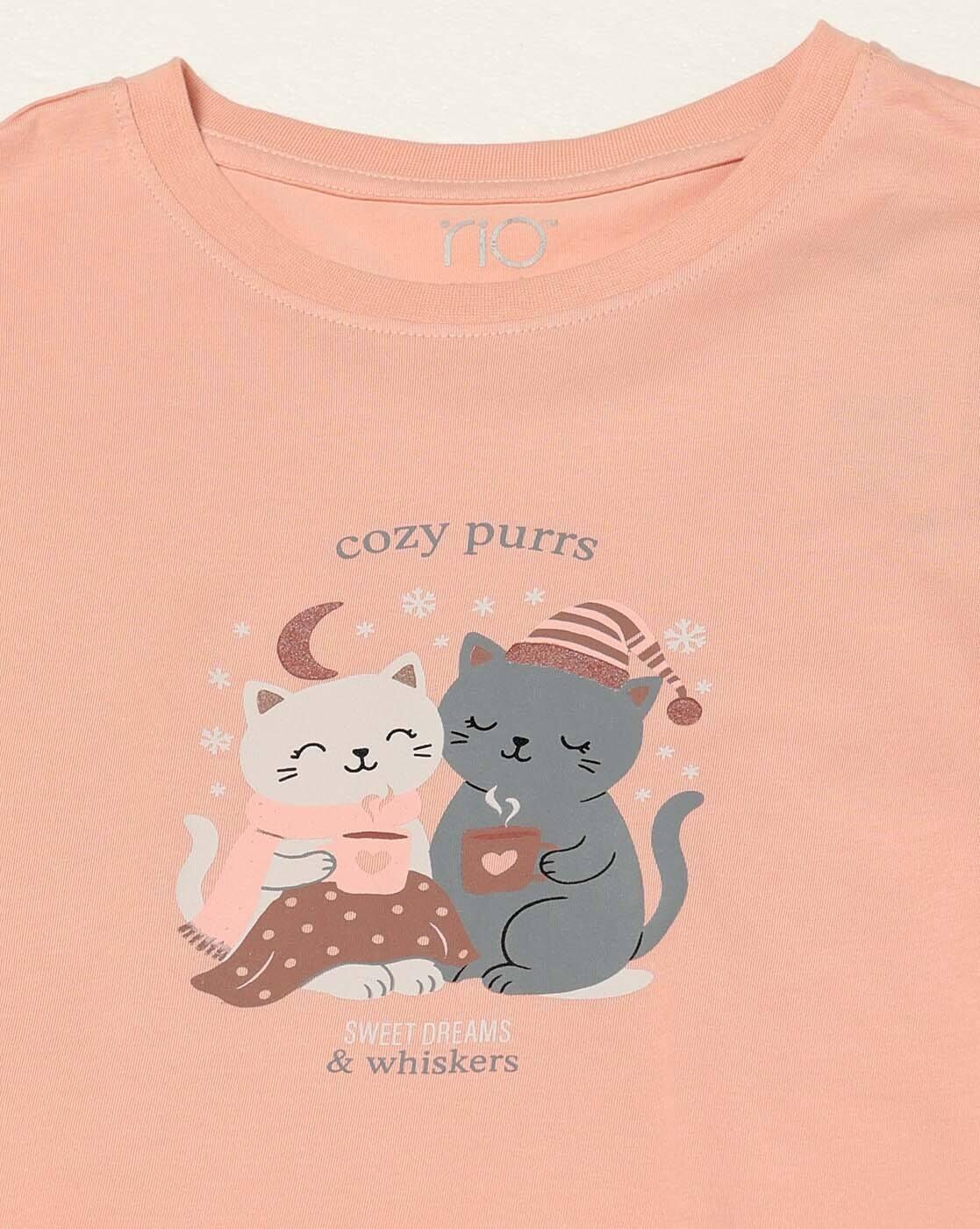 RIO | Women Graphic Print T-Shirt & Pyjamas Sets|6
