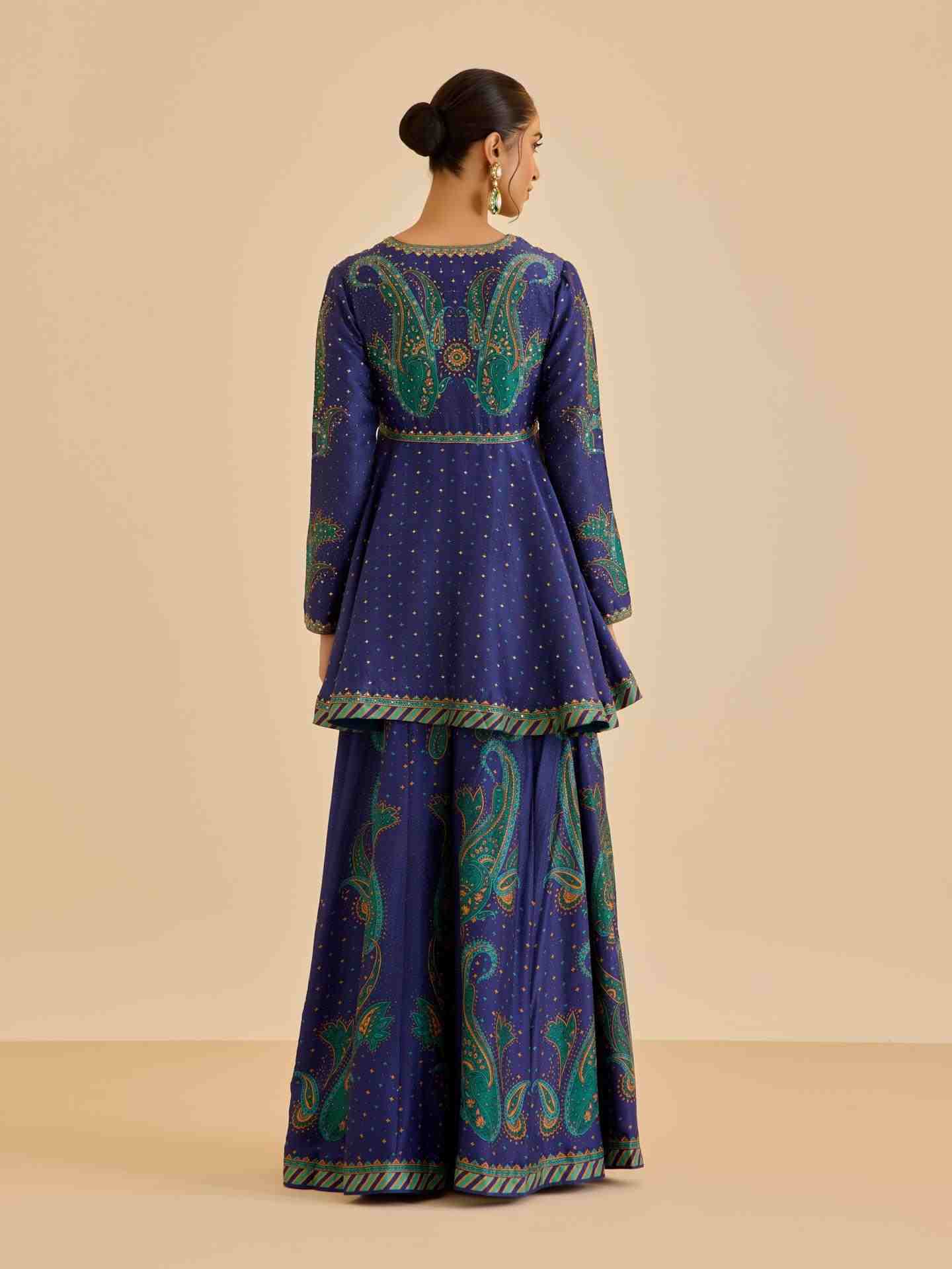 Blue Dancing Paisley Co-Ord Set