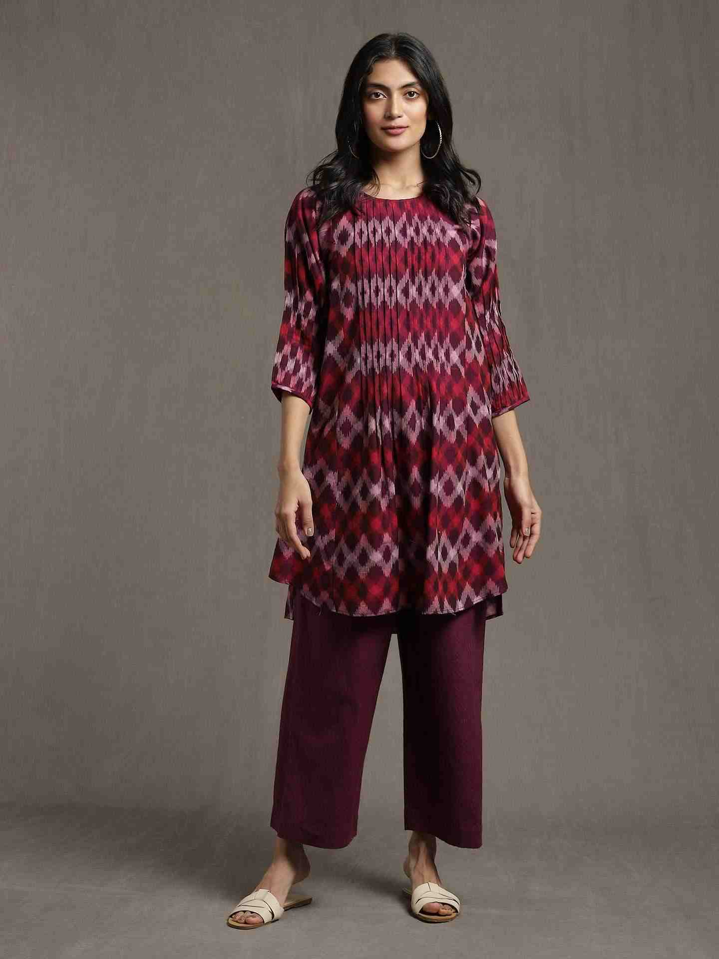 Purple Whimsical Heritage Co-Ord Set