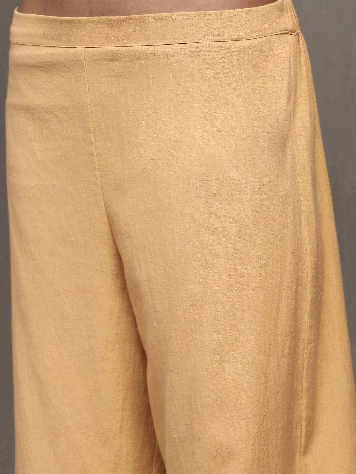 Apricot Maghreb Chanderi Kurta Set