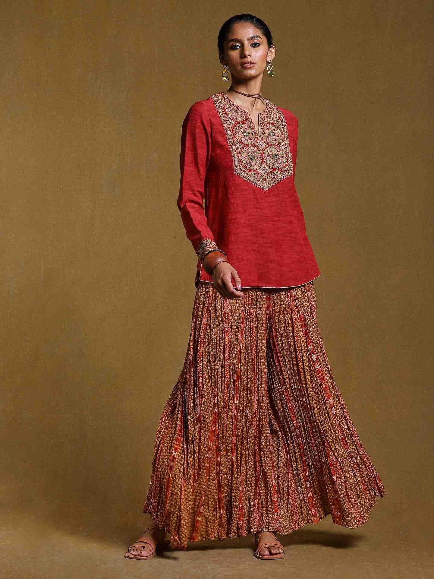 Red Dazzy Co-Ord Set