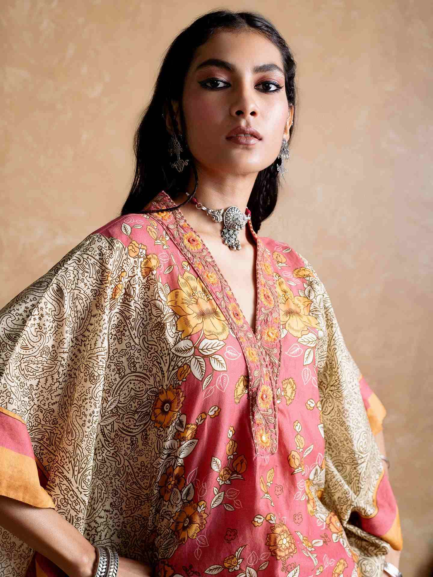 Pink Mono Floral Co-Ord Set