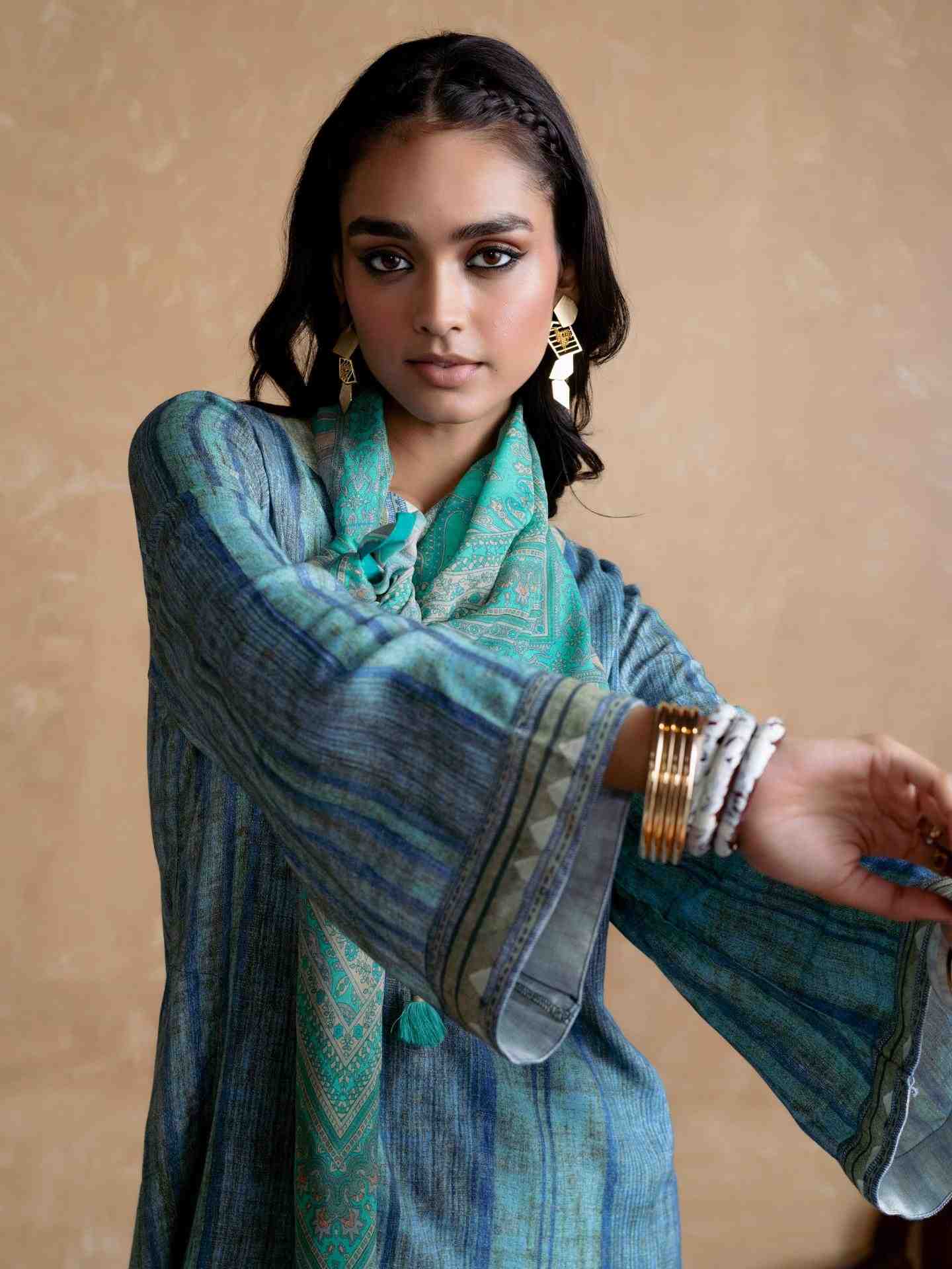 Blue Vasudha Kurta Set