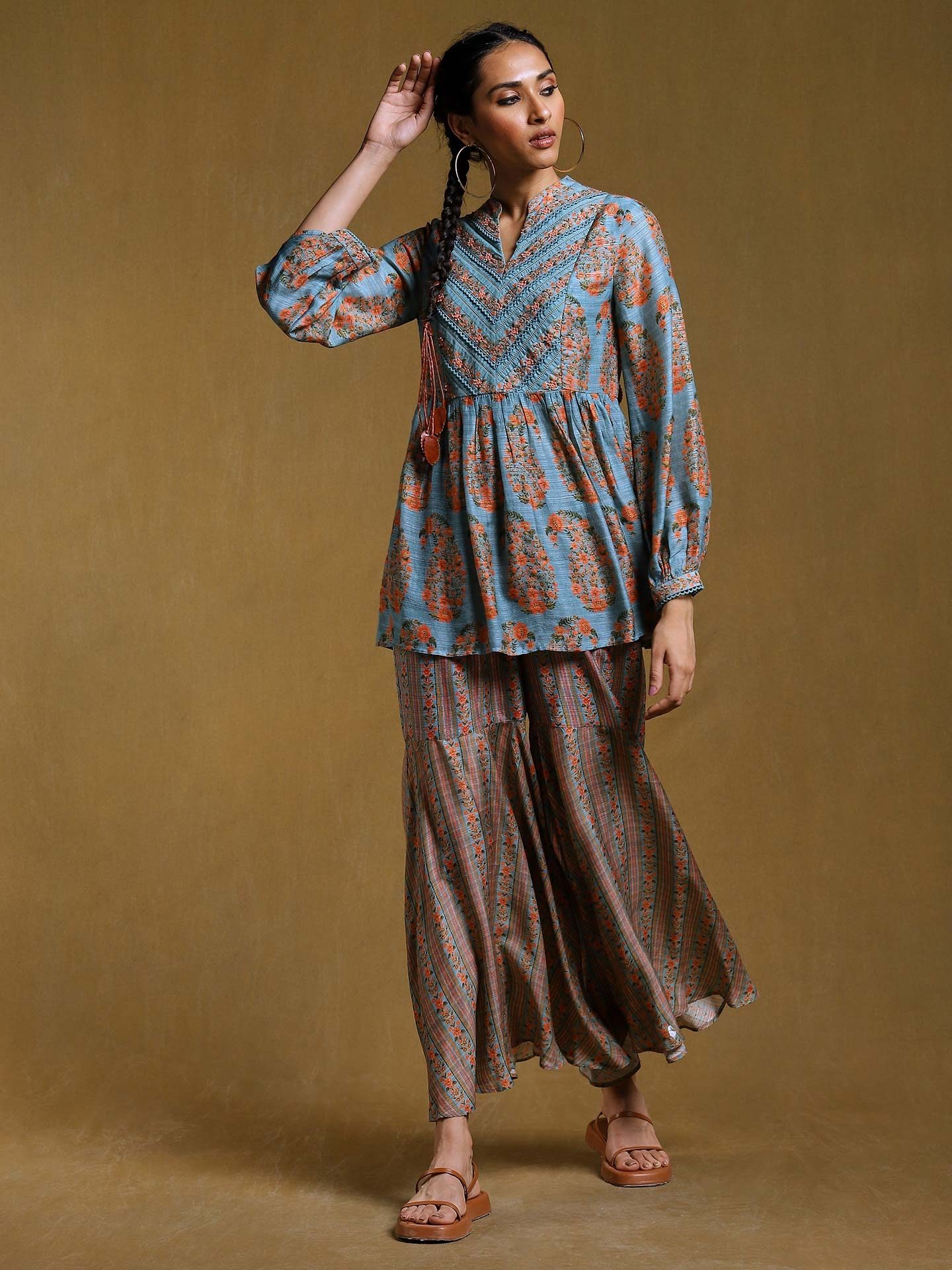 Aqua Bagan Co-Ord Set