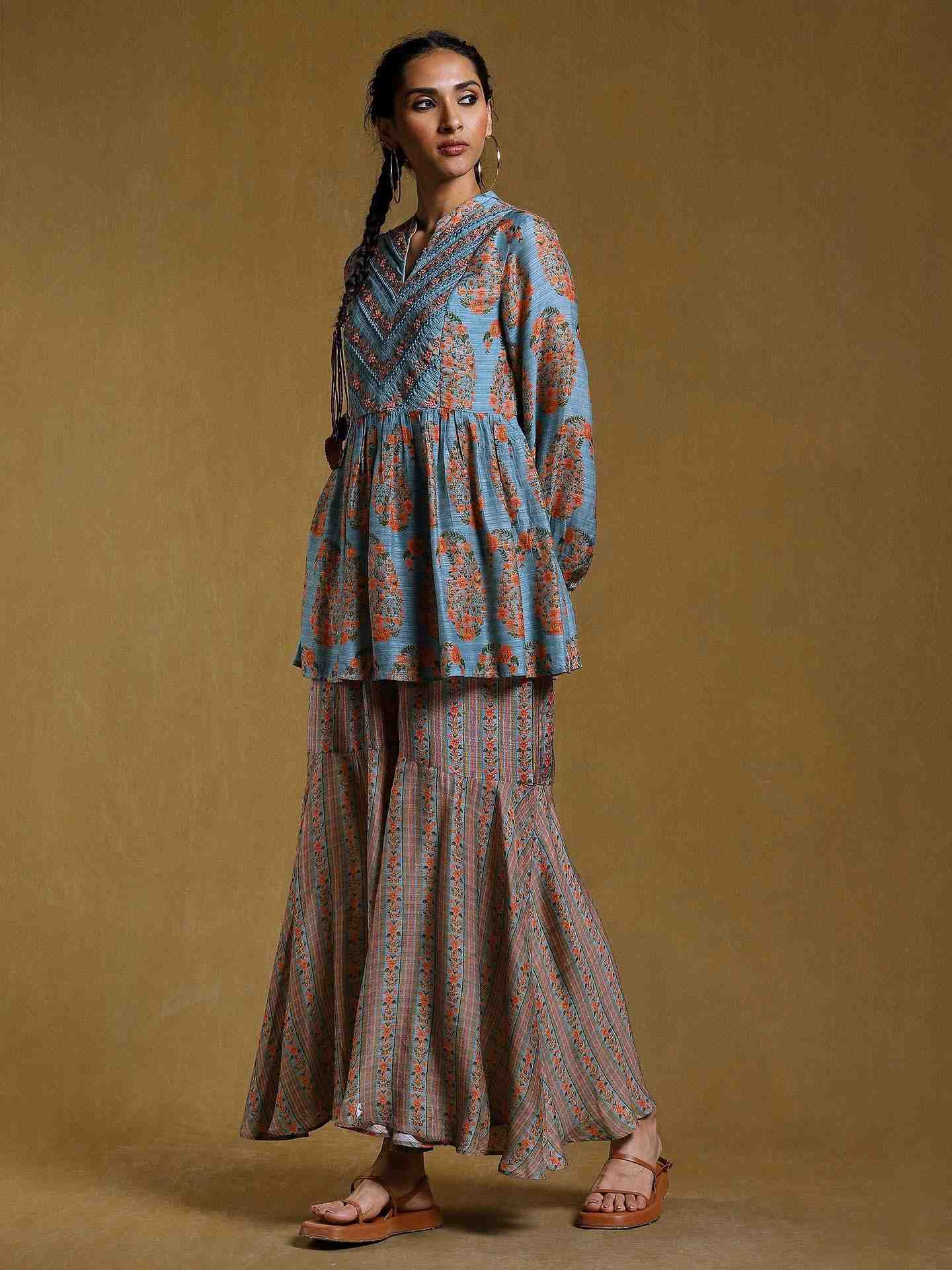 Aqua Bagan Co-Ord Set