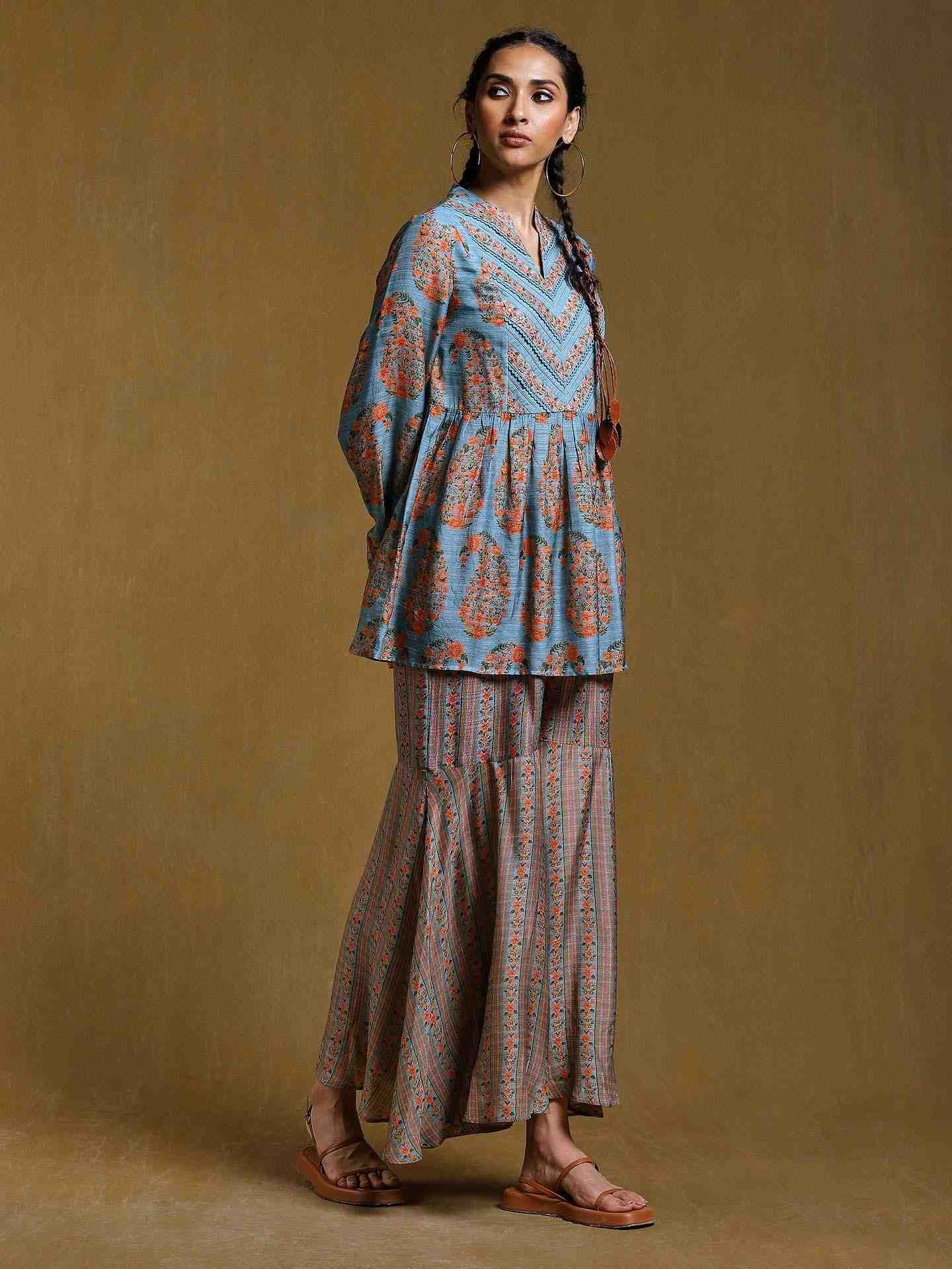 Aqua Bagan Co-Ord Set