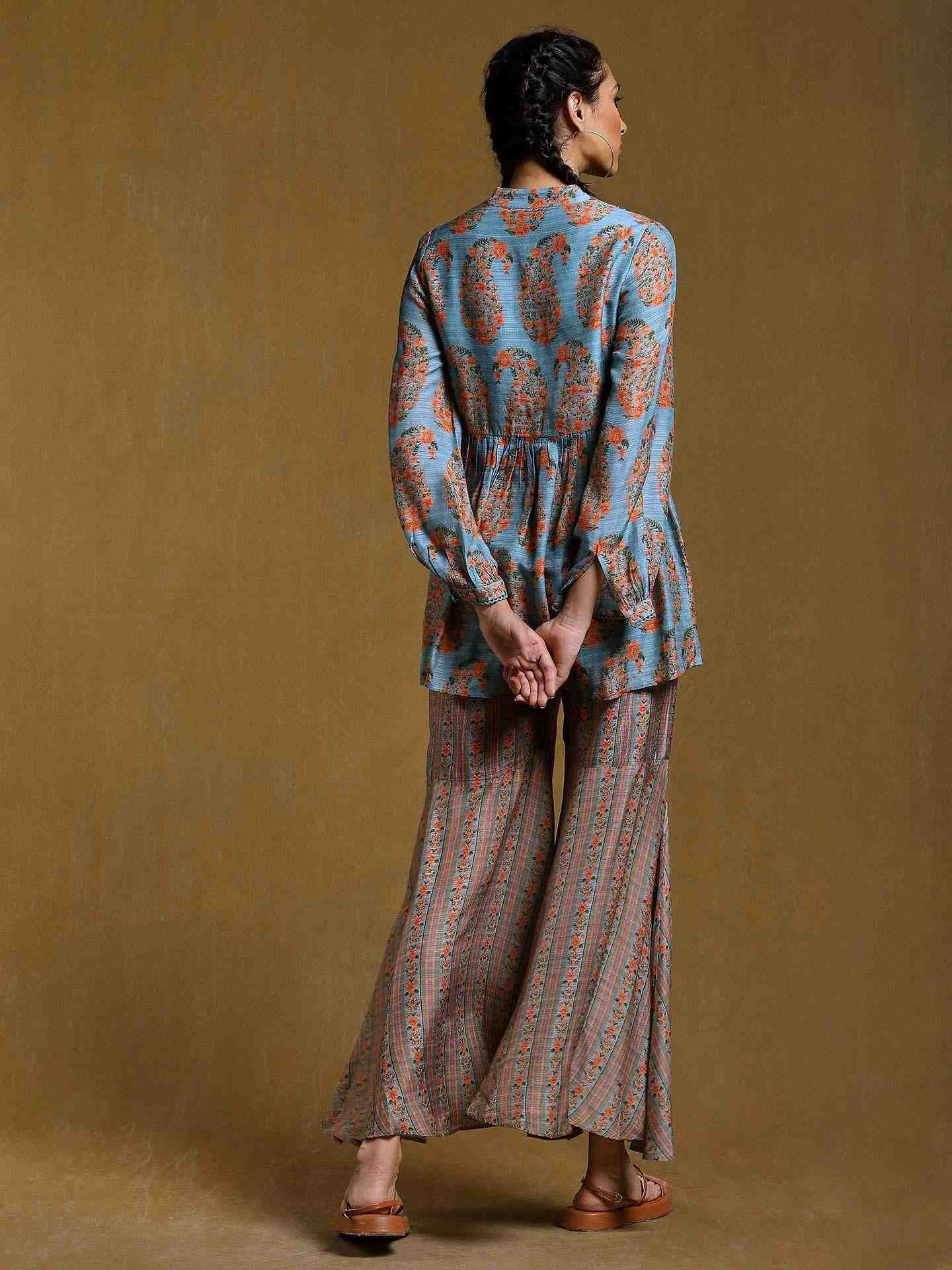 Aqua Bagan Co-Ord Set