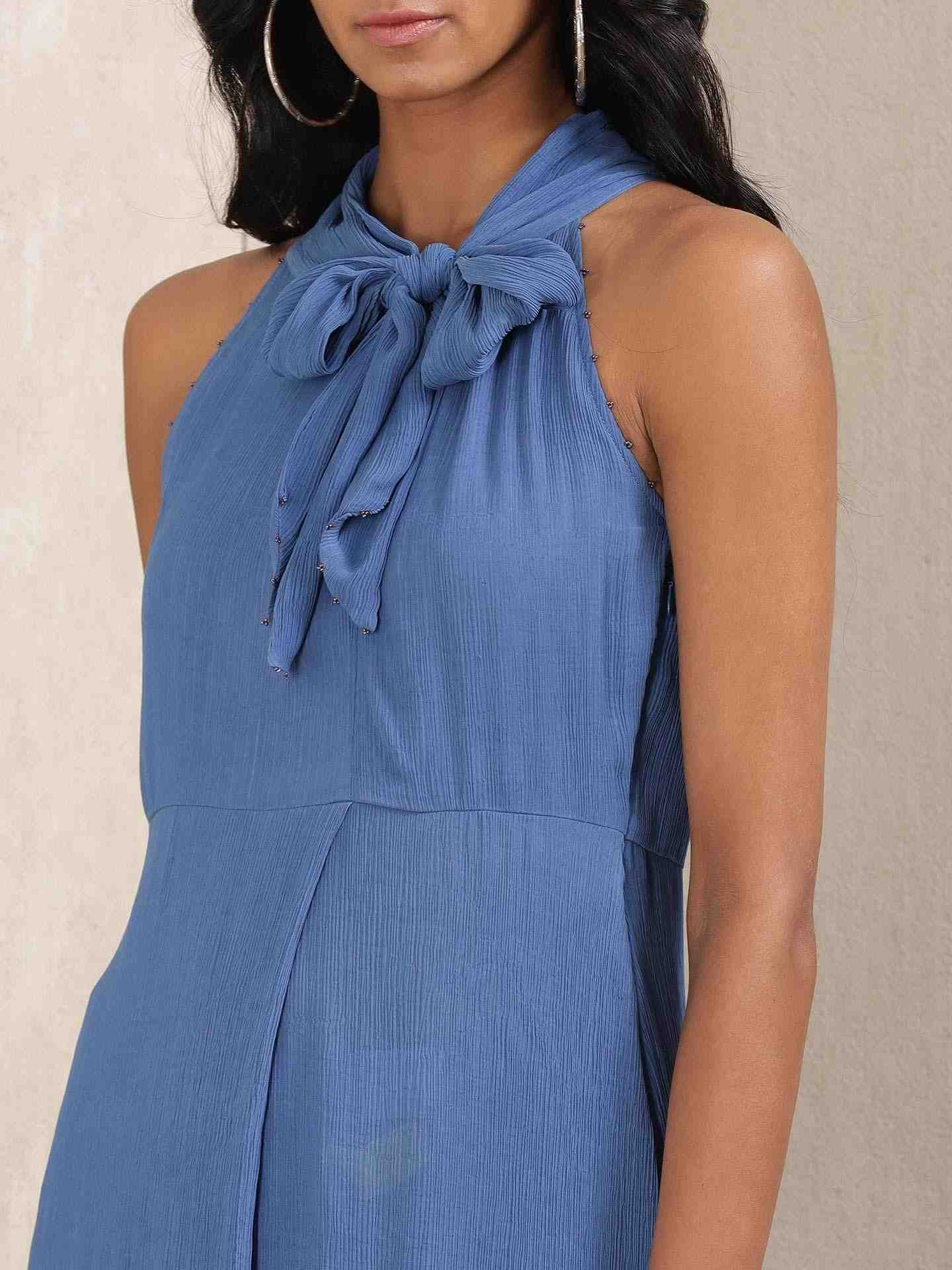 Denim Blue Crystal Co-Ord Set