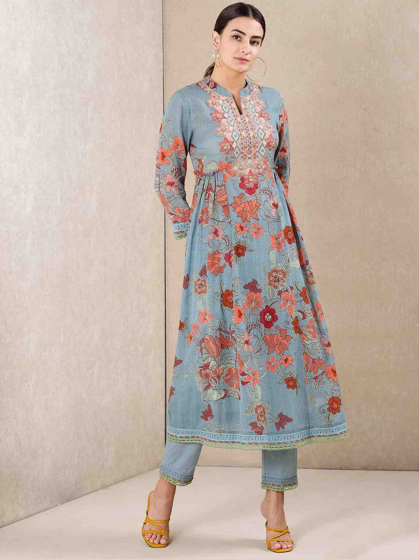 Dusty Blue Manvik Suit Set