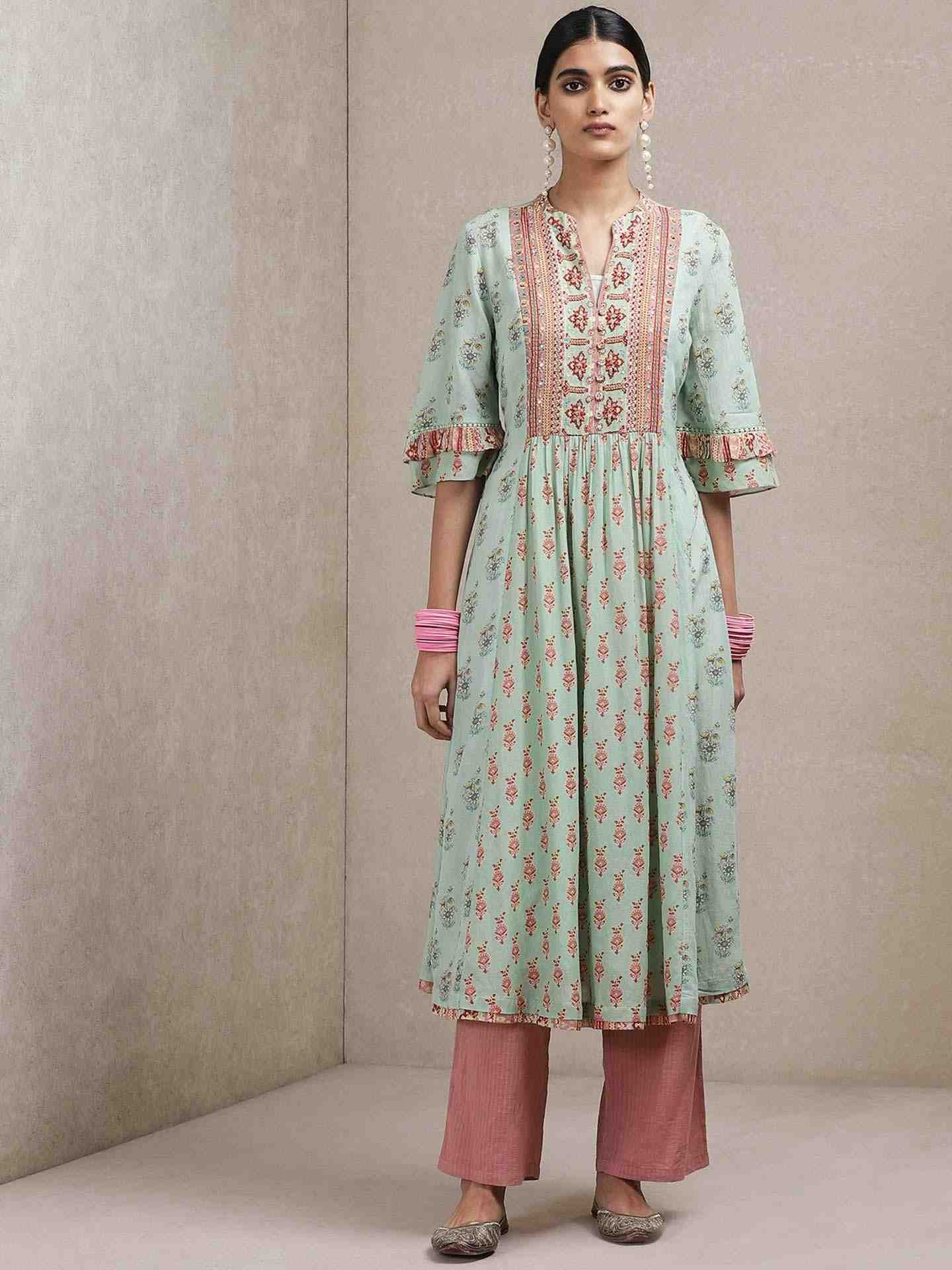 Mint Green Ersheen Suit Set