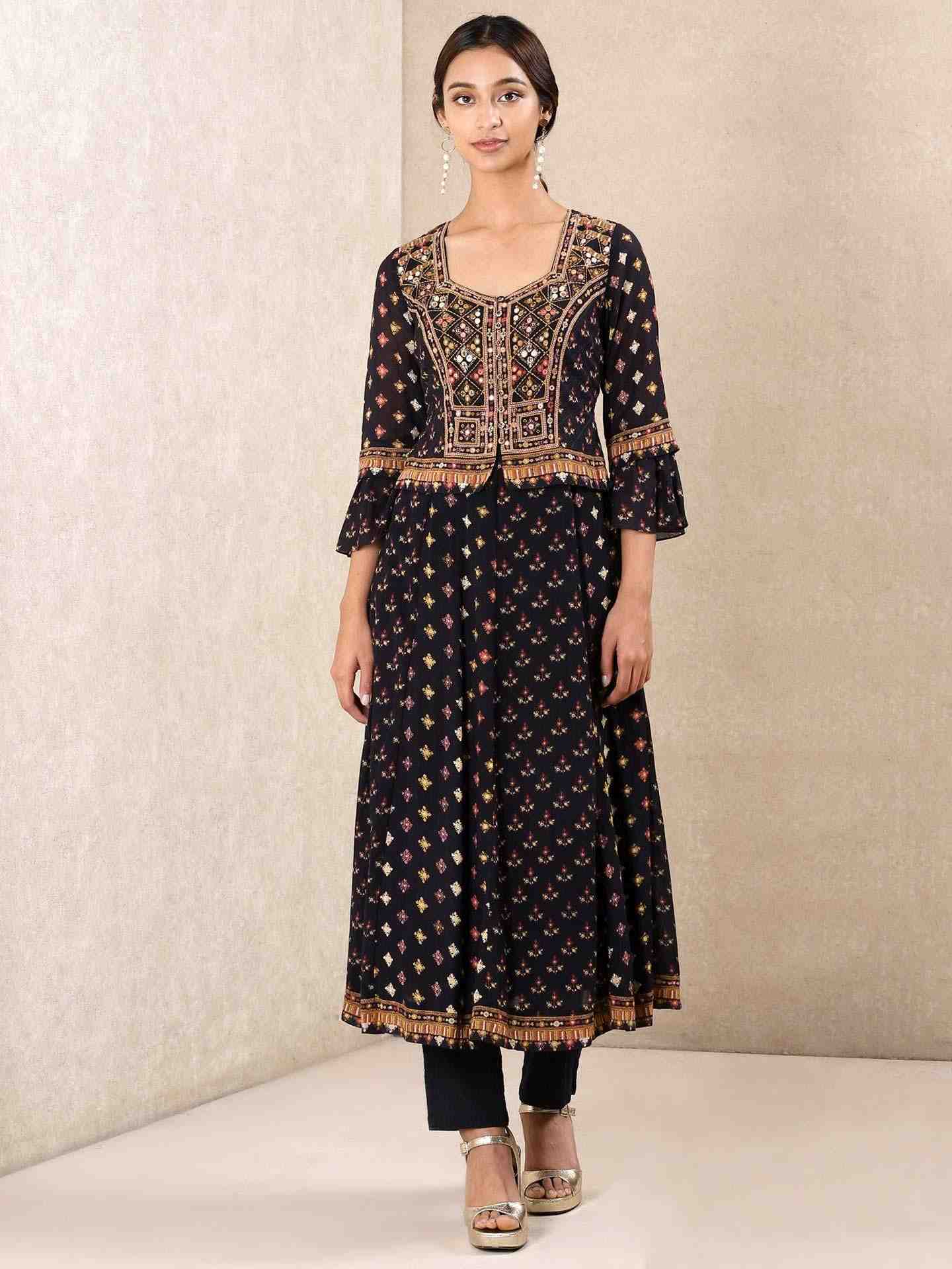 Black Bandish Co-Ord Set