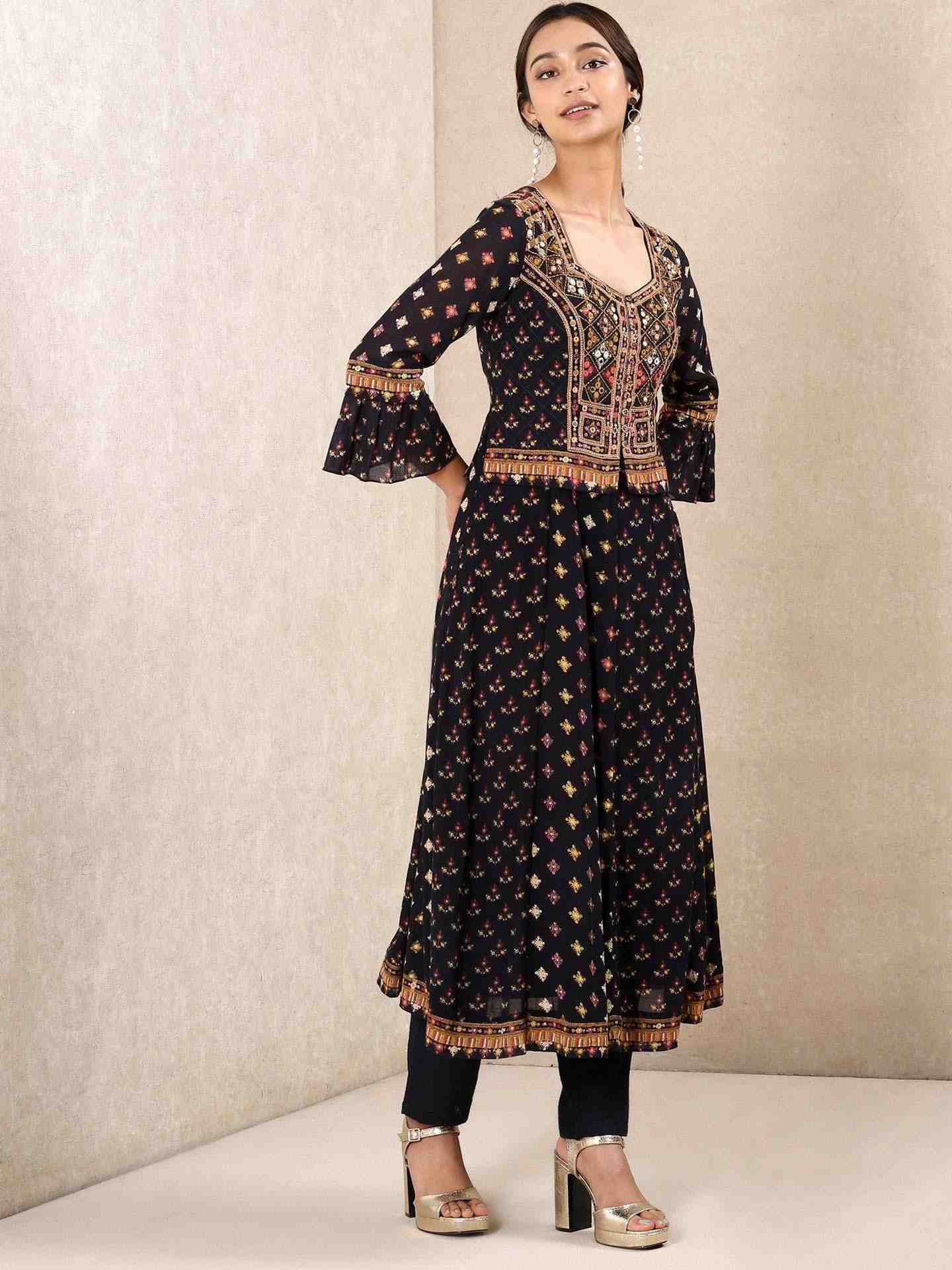 Black Bandish Co-Ord Set