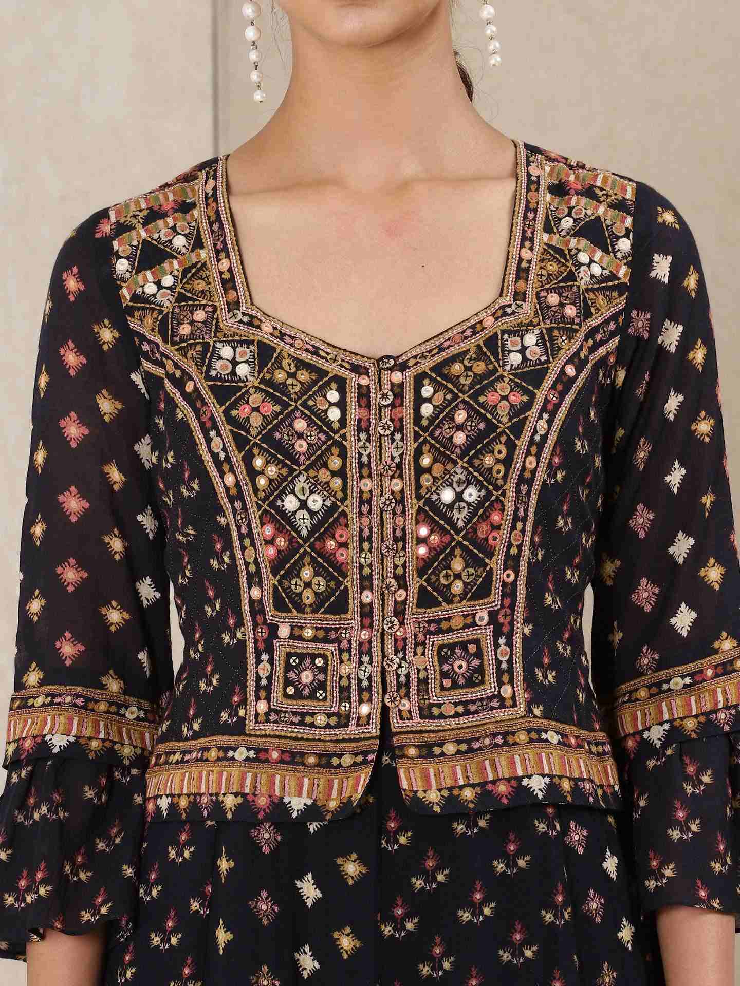 Black Bandish Co-Ord Set