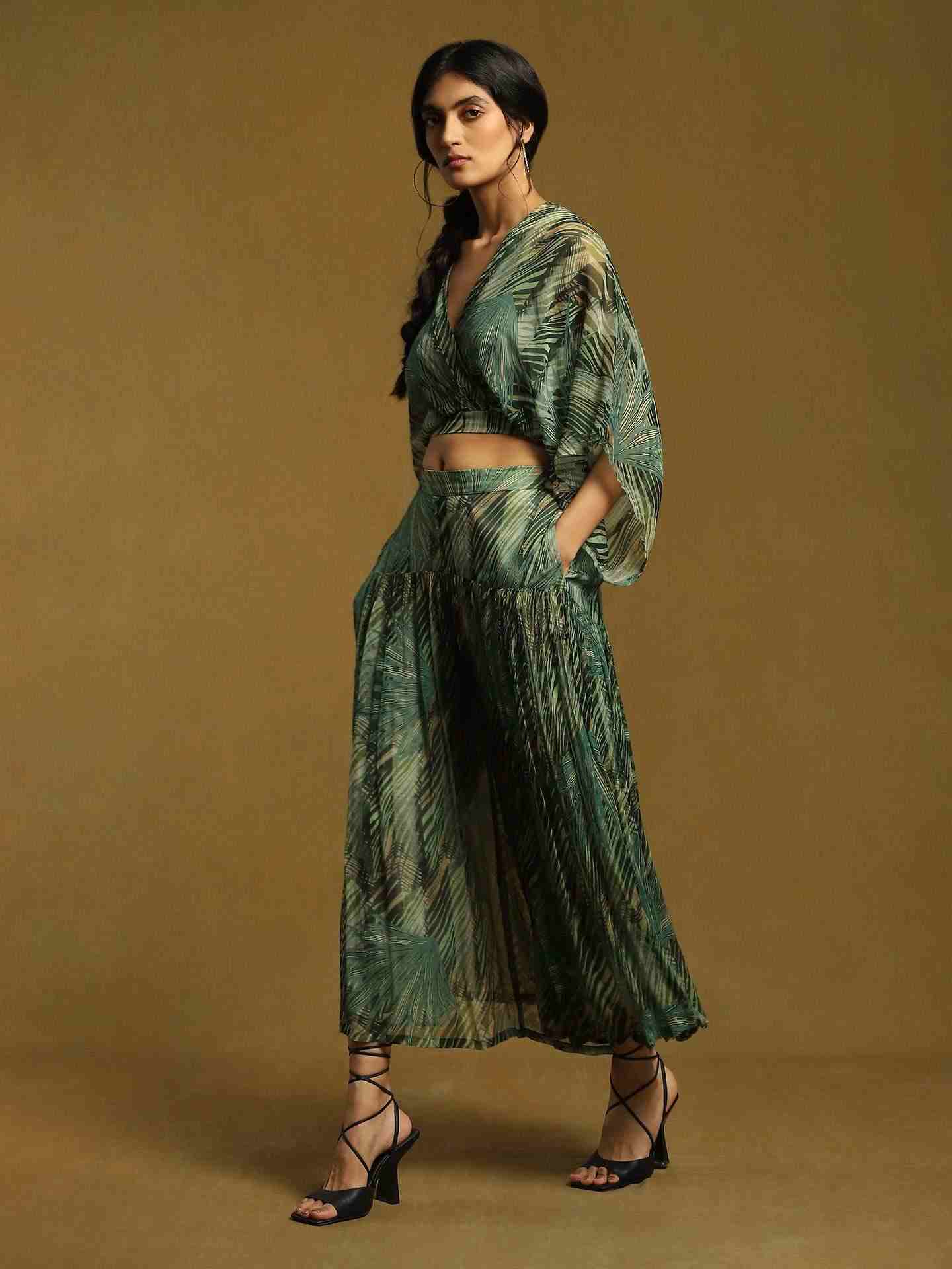 Green Leafy Co-Ord Set