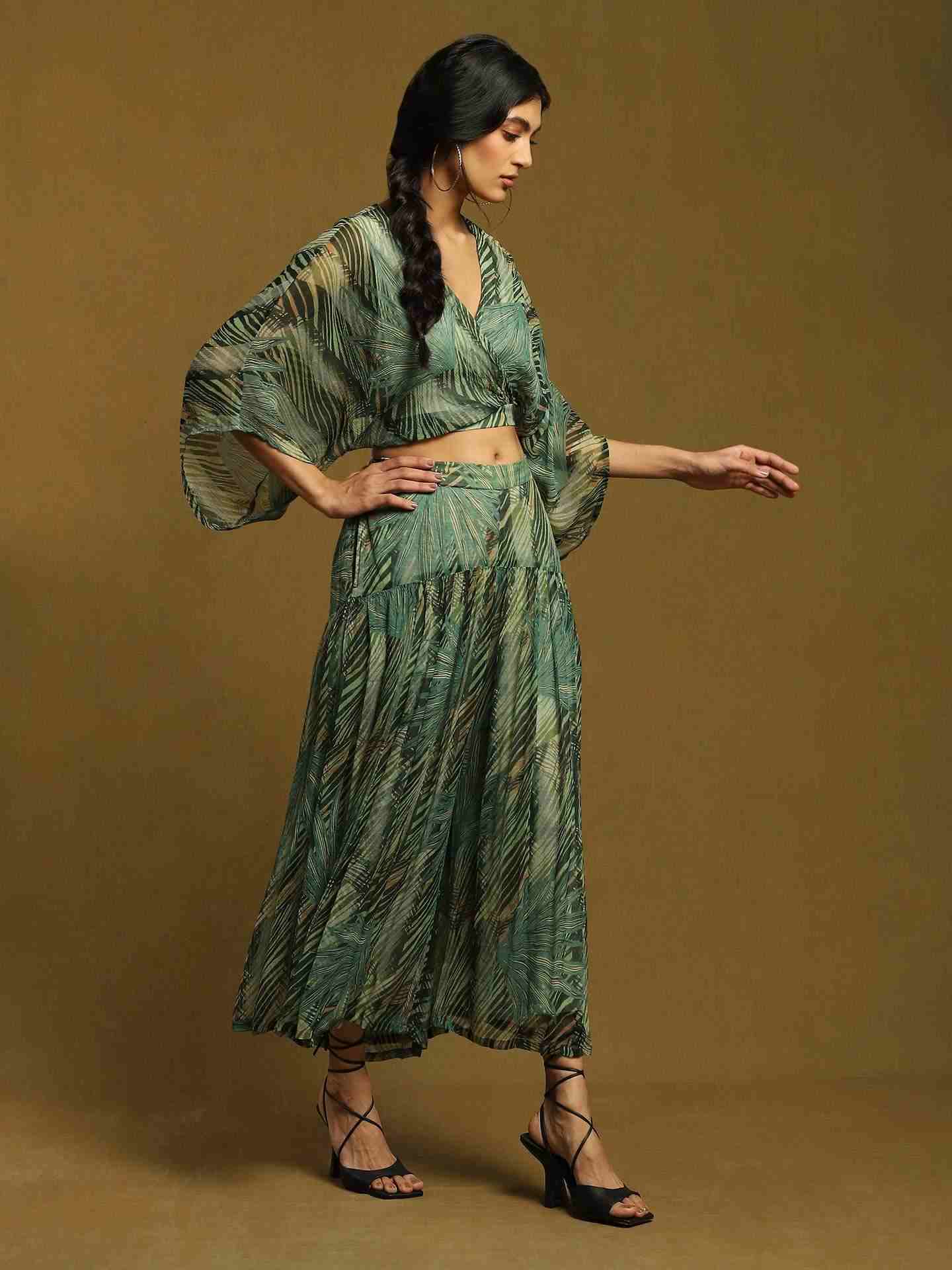 Green Leafy Co-Ord Set