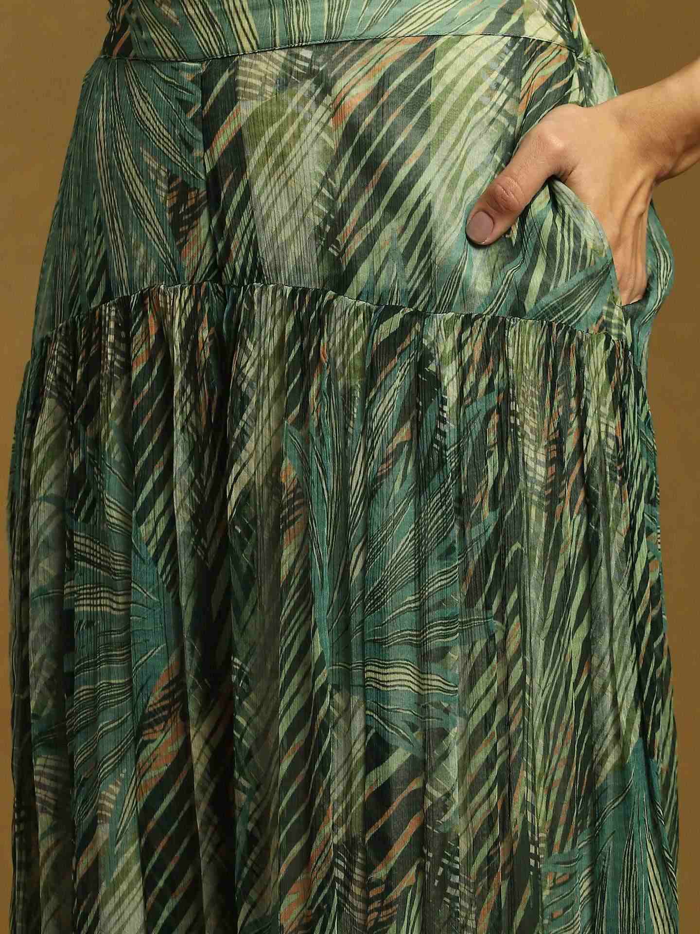 Green Leafy Co-Ord Set