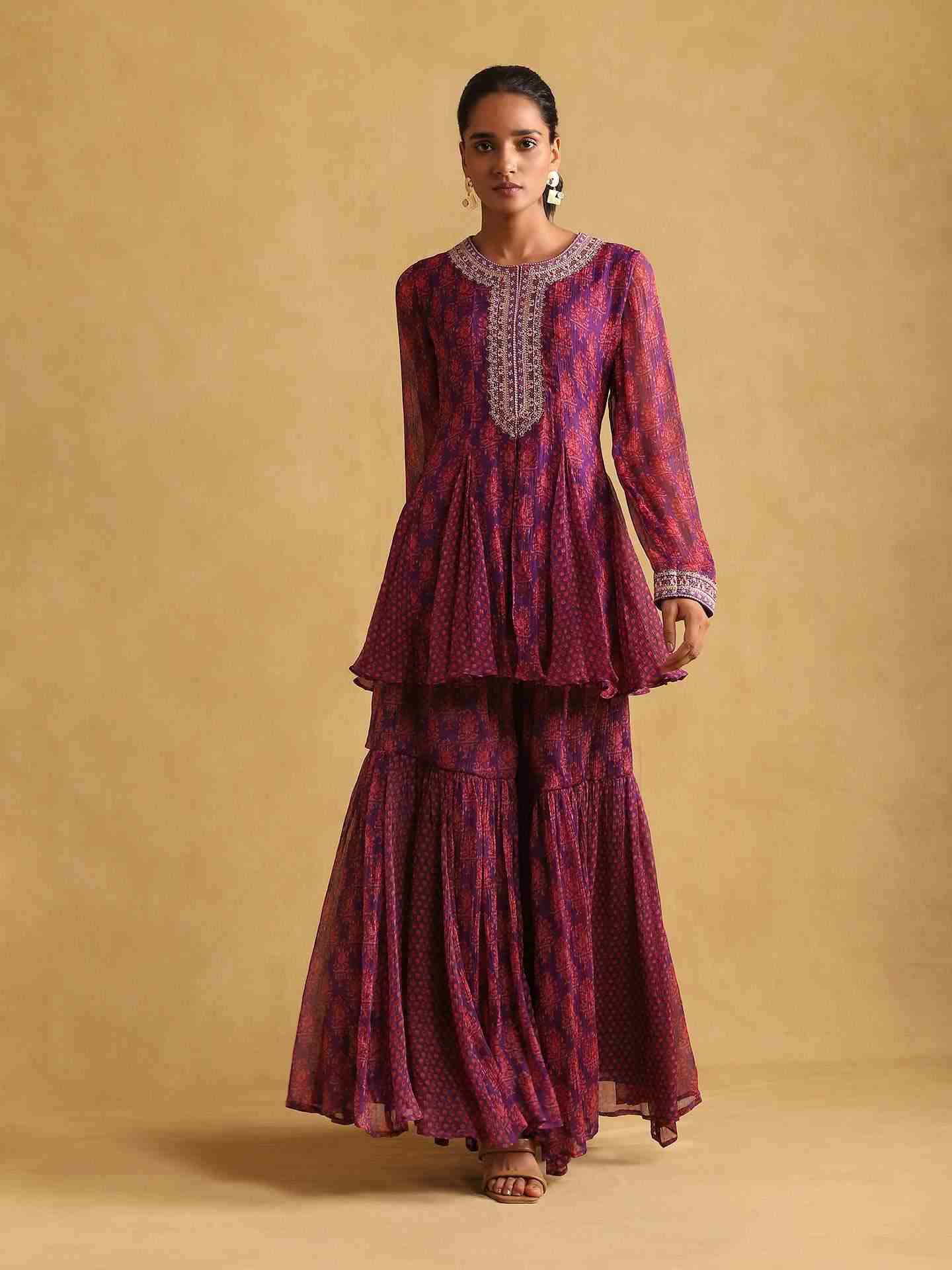Purple Anantam  Suit Set