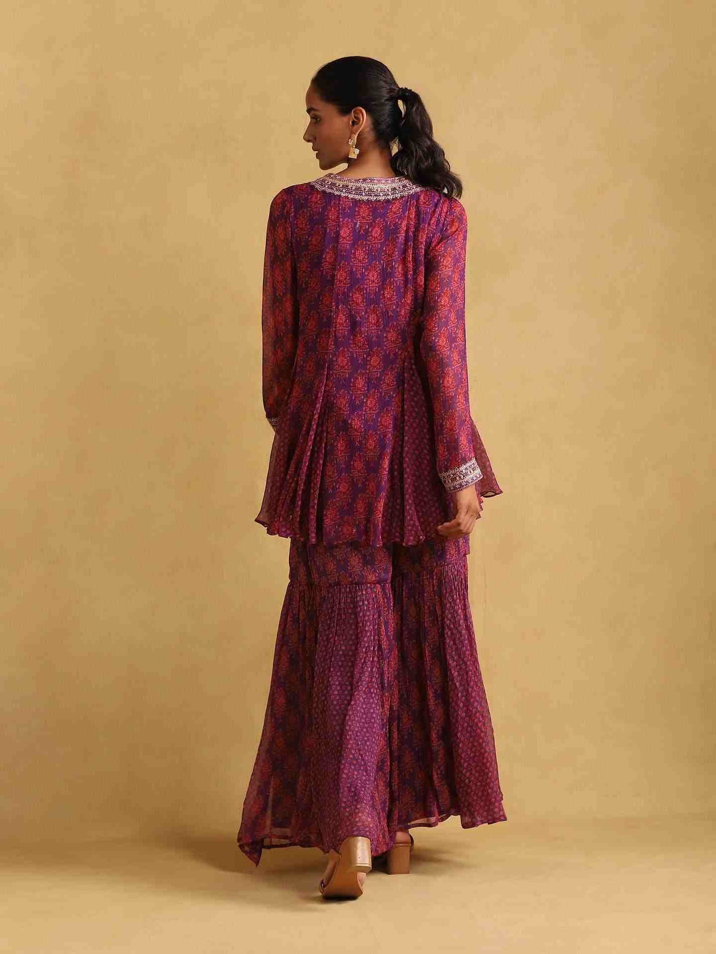 Purple Anantam  Suit Set