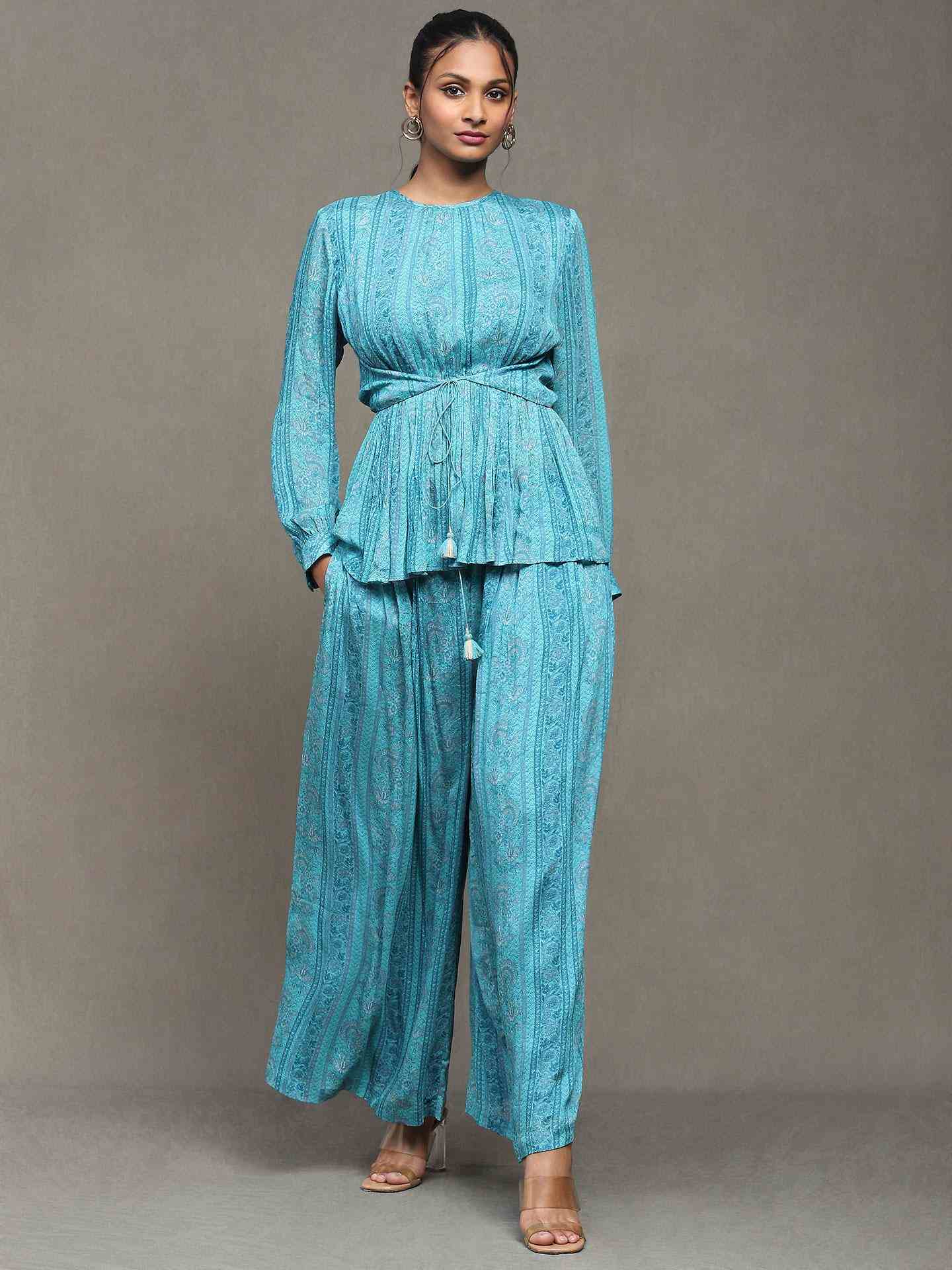Blue Korbi Co-Ord Set