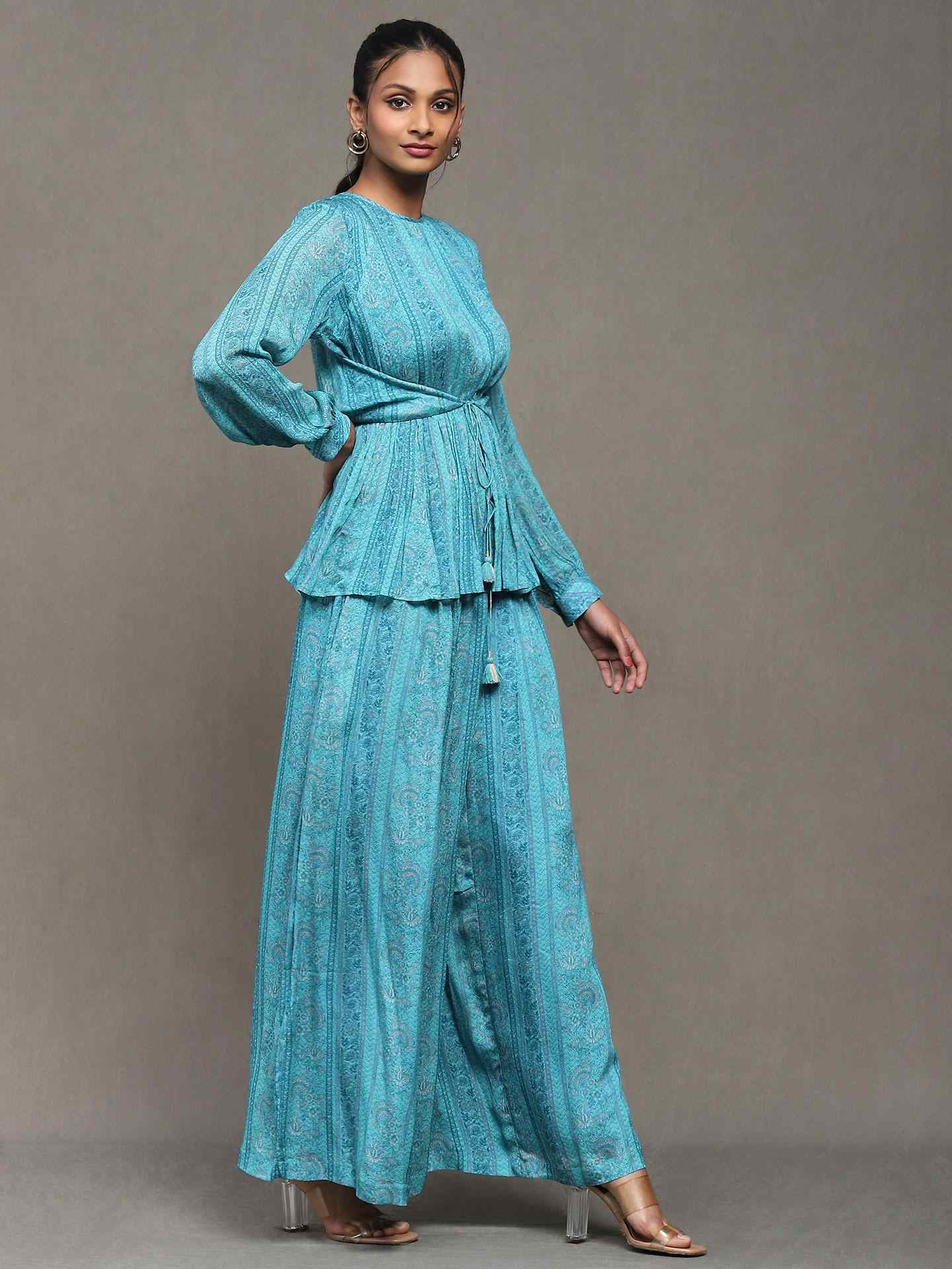 Blue Korbi Co-Ord Set