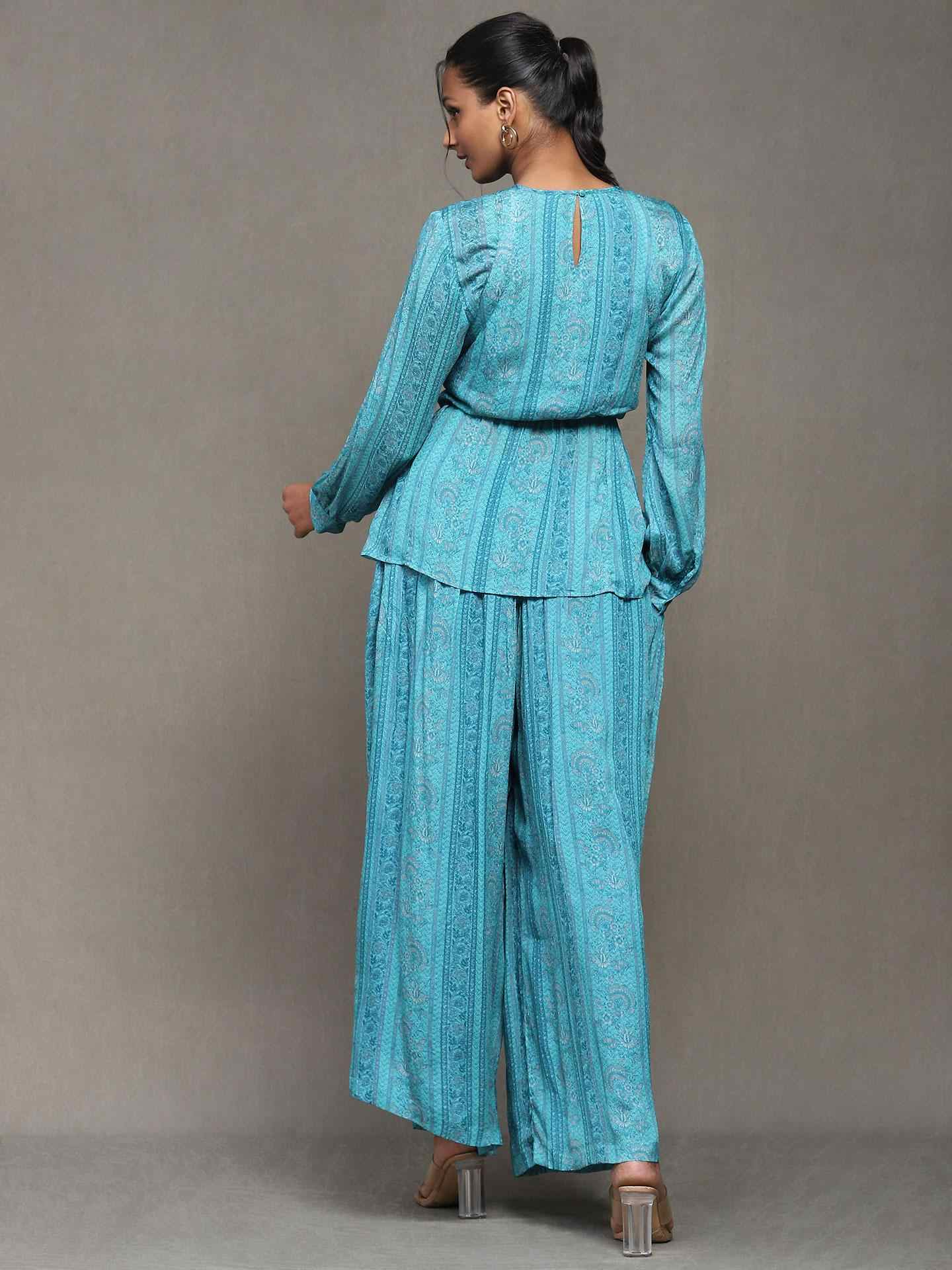 Blue Korbi Co-Ord Set