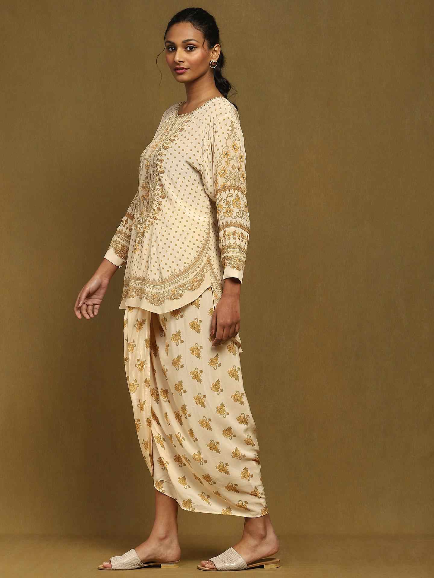 Beige Vahida Co-Ord Set