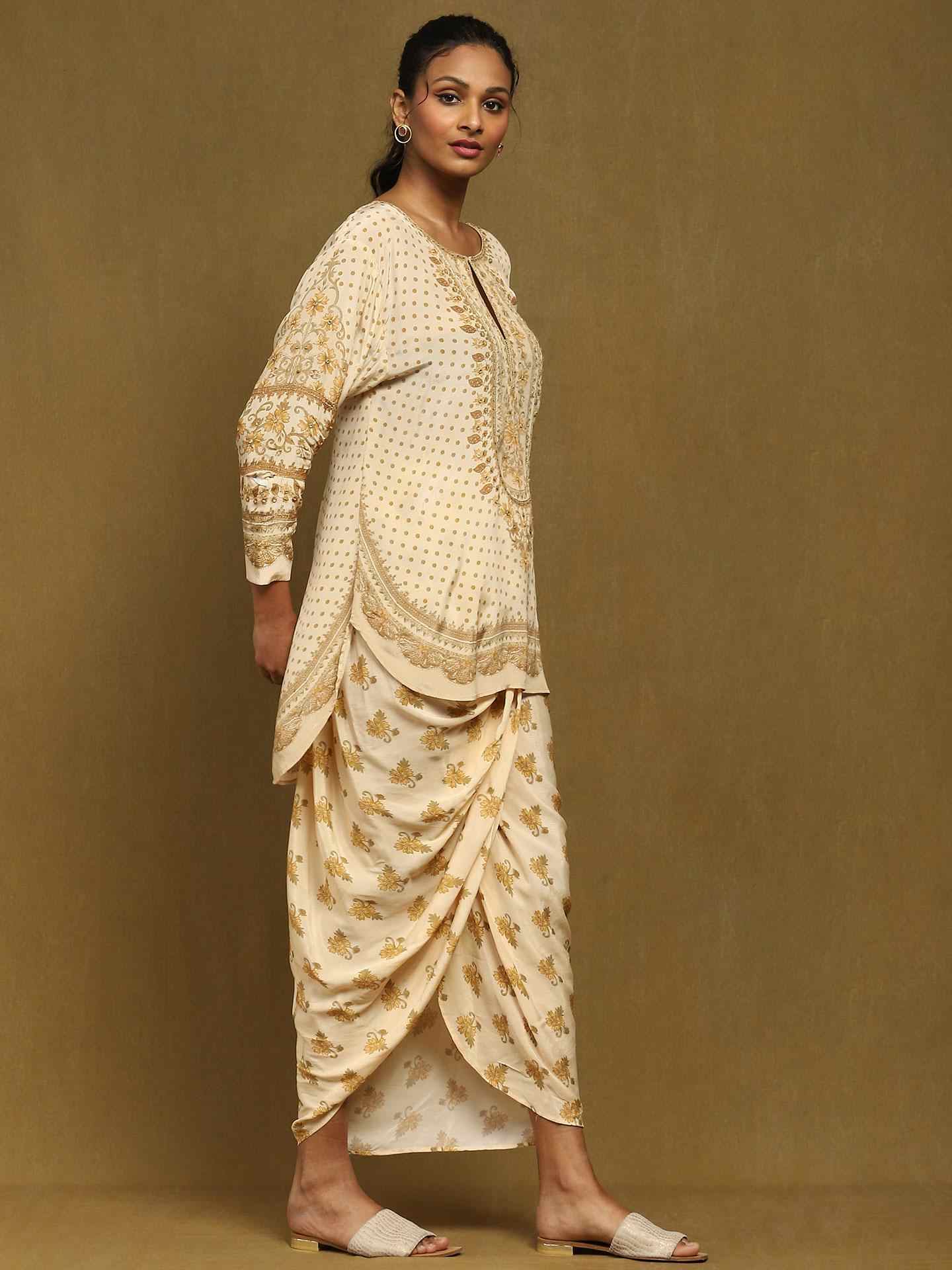 Beige Vahida Co-Ord Set