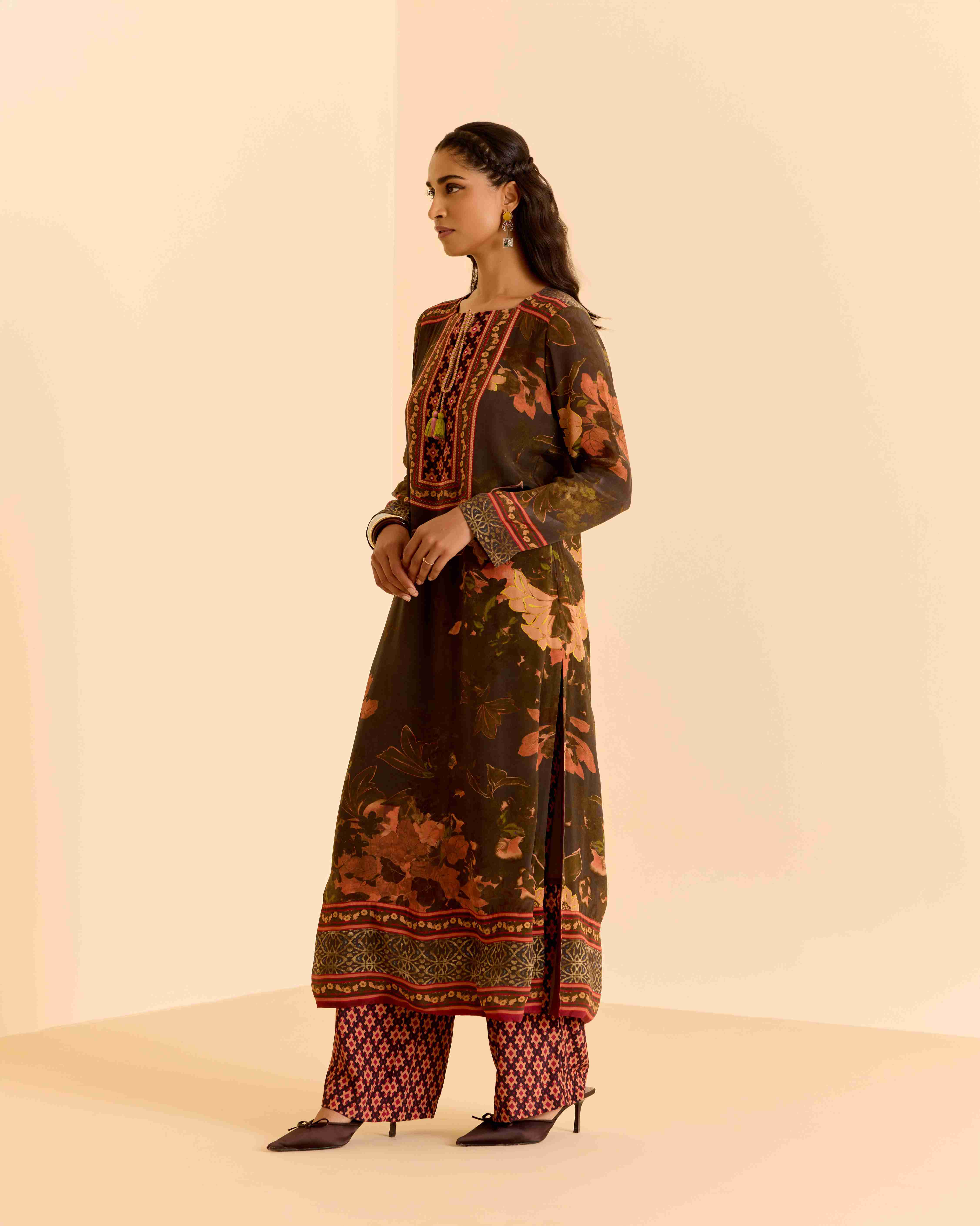 Black Tamannah Kurta Set