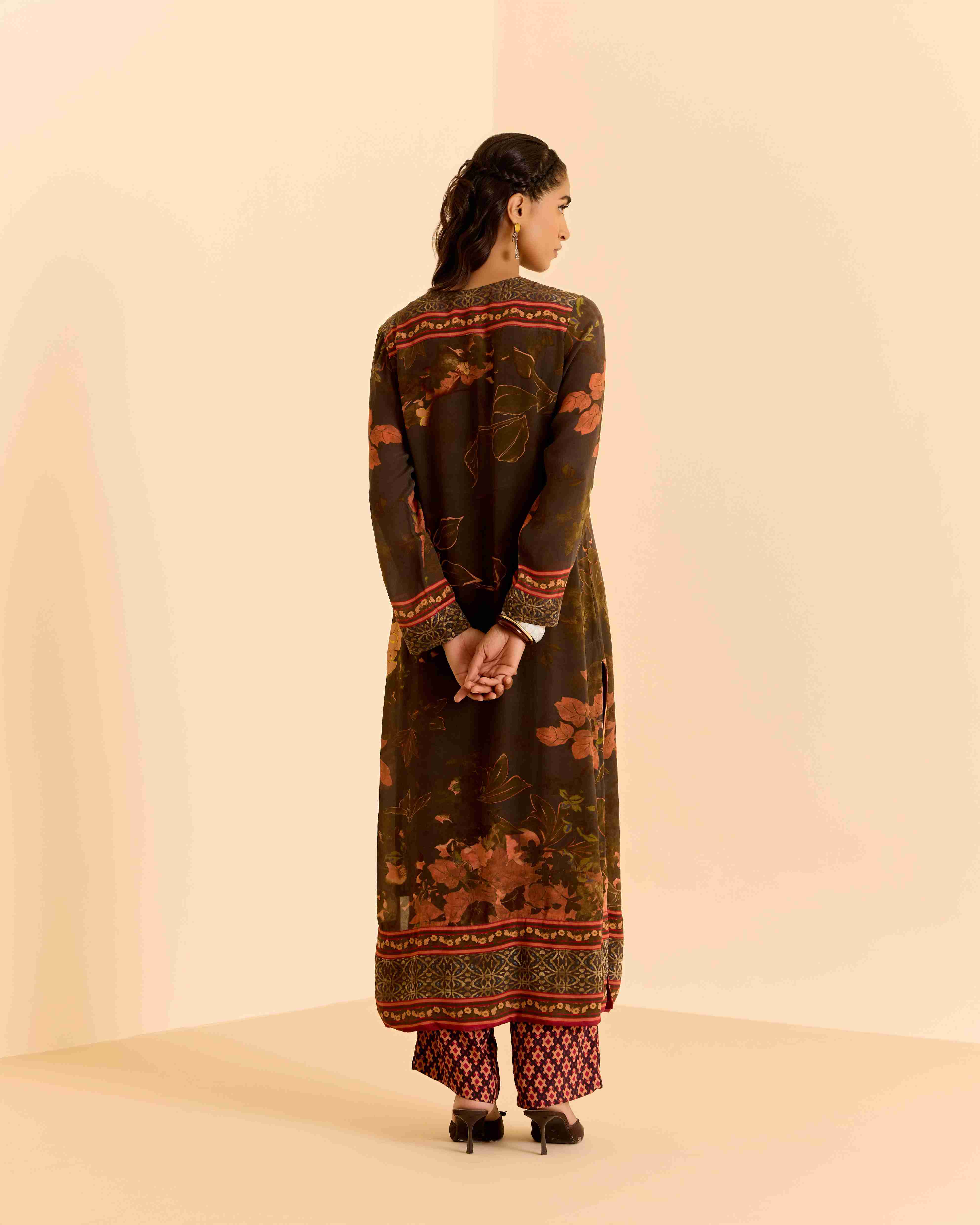 Black Tamannah Kurta Set