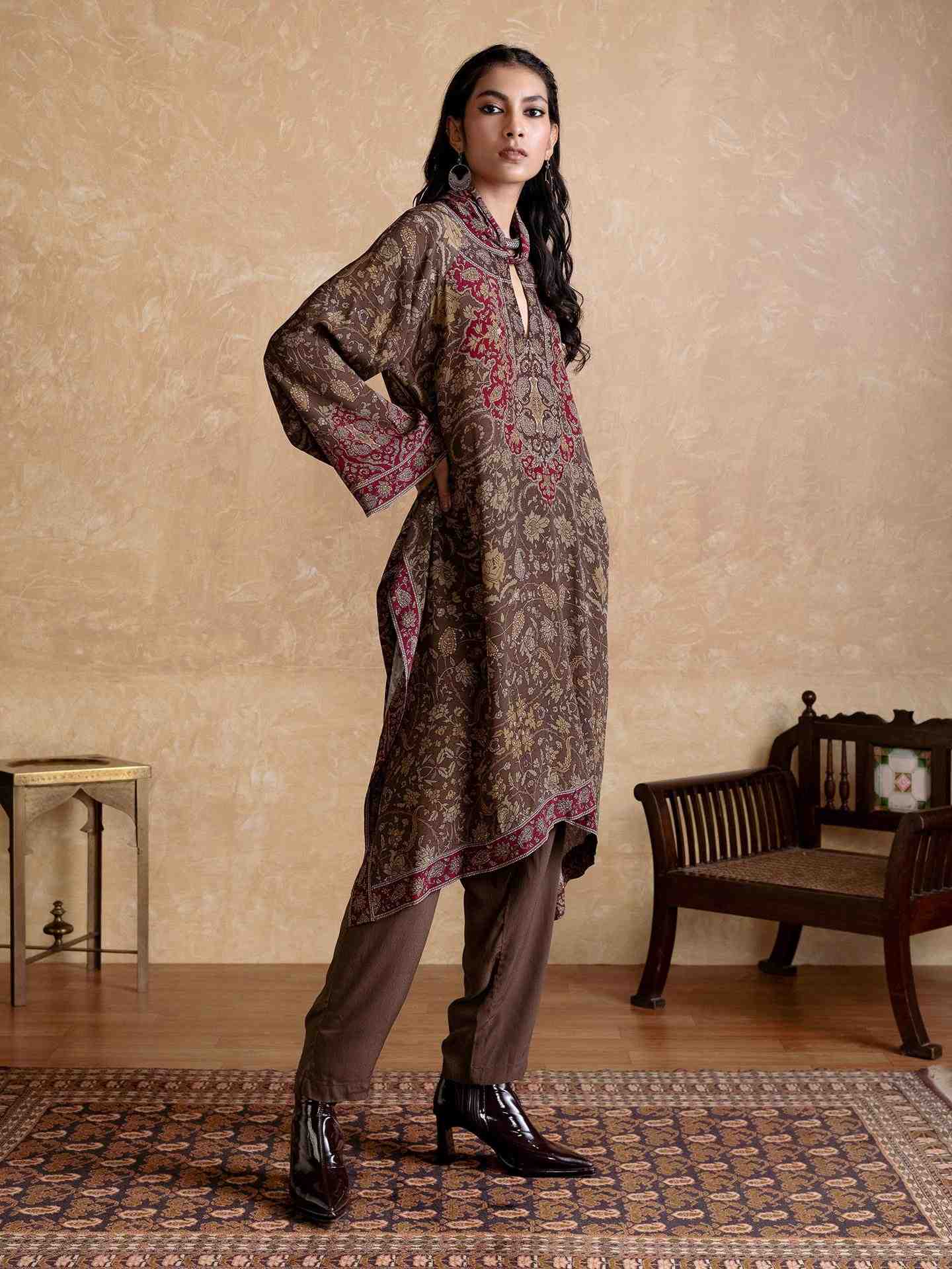 Brown Sonmarg Co-Ord Set