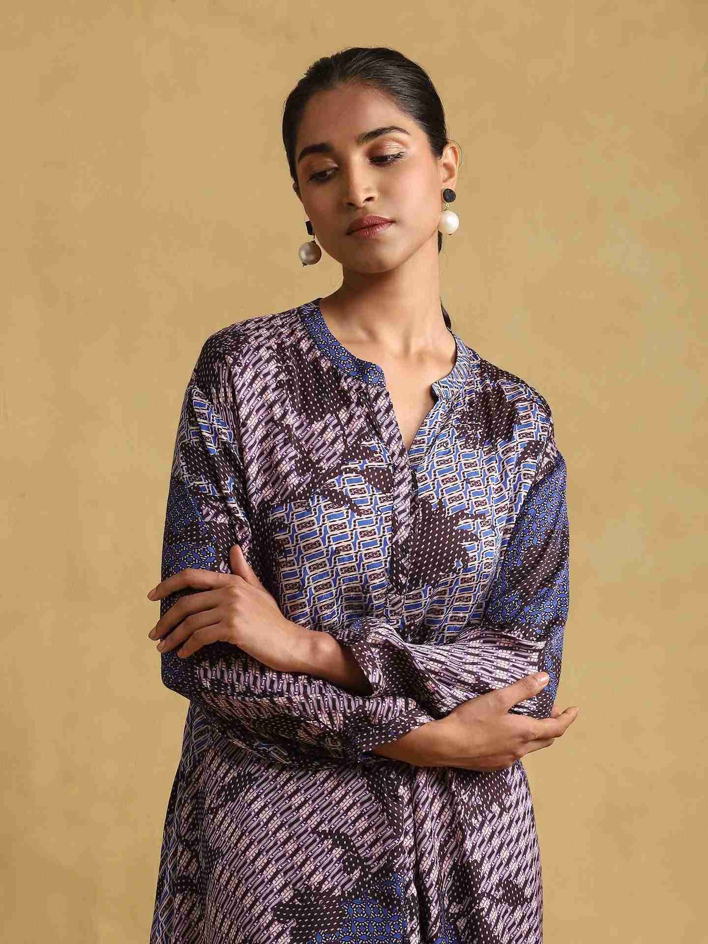 Blue Ava Kurta Set