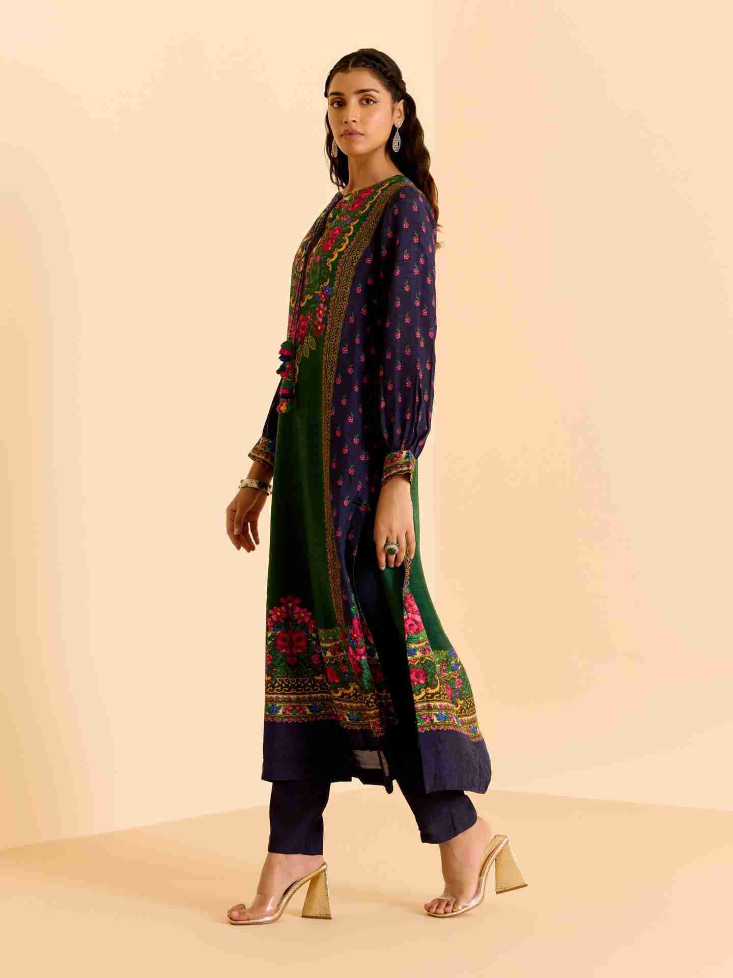 Green Amama Kurta Set