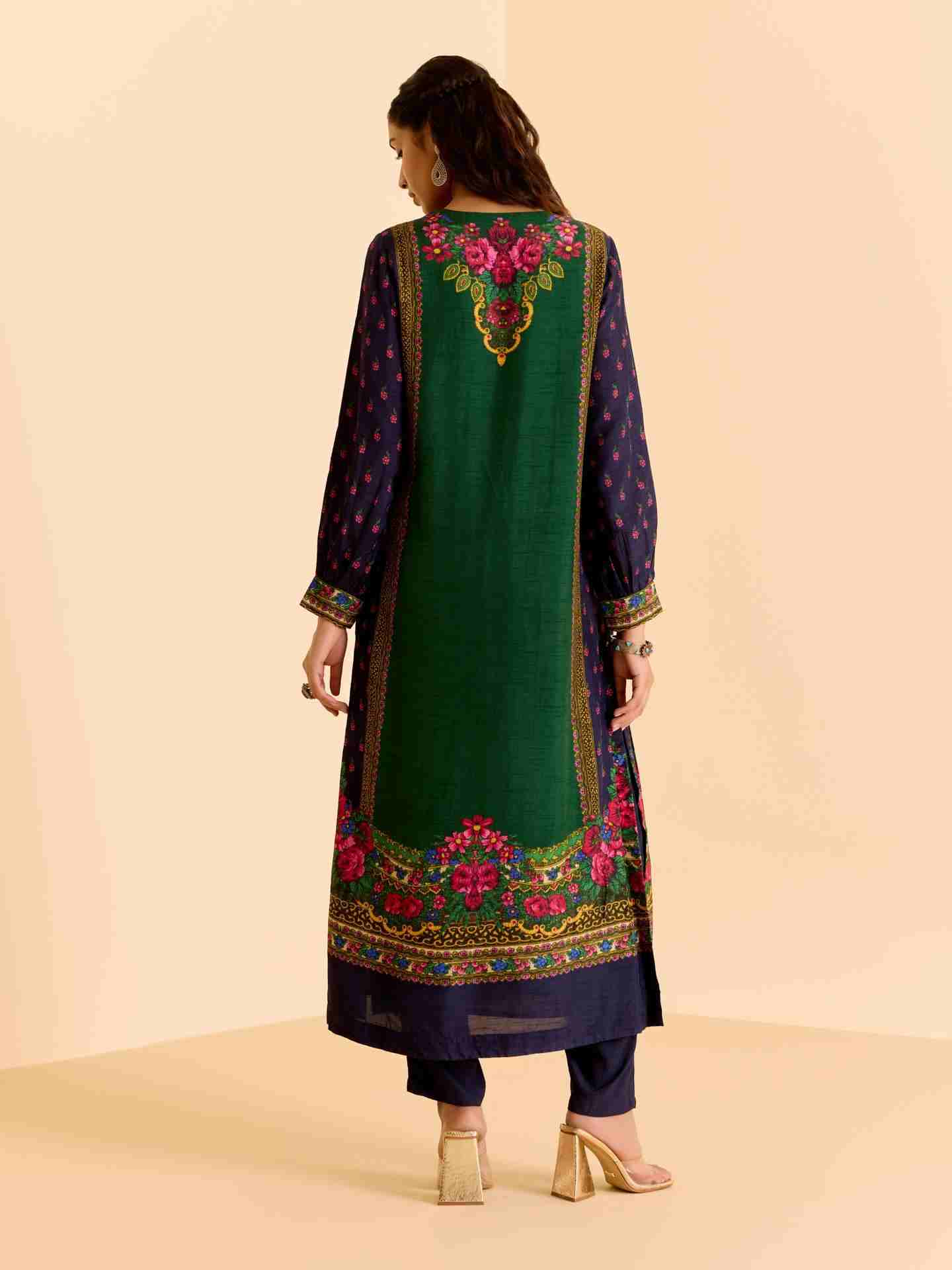 Green Amama Kurta Set