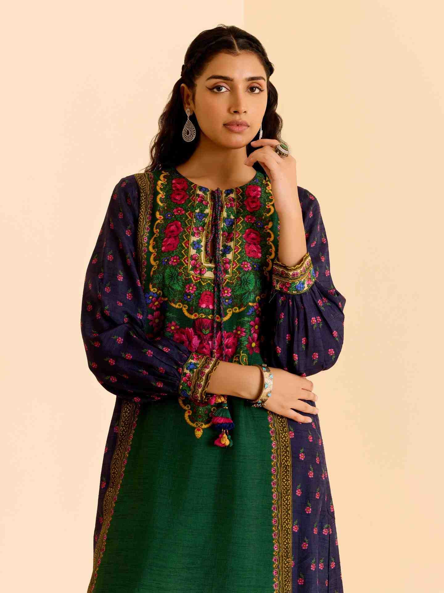 Green Amama Kurta Set