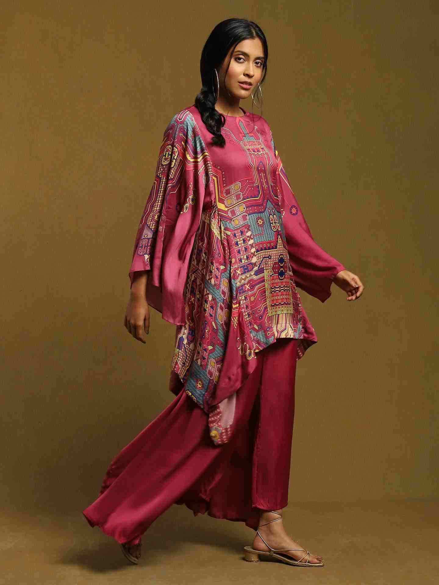 Purple Circuit Co-Ord Set