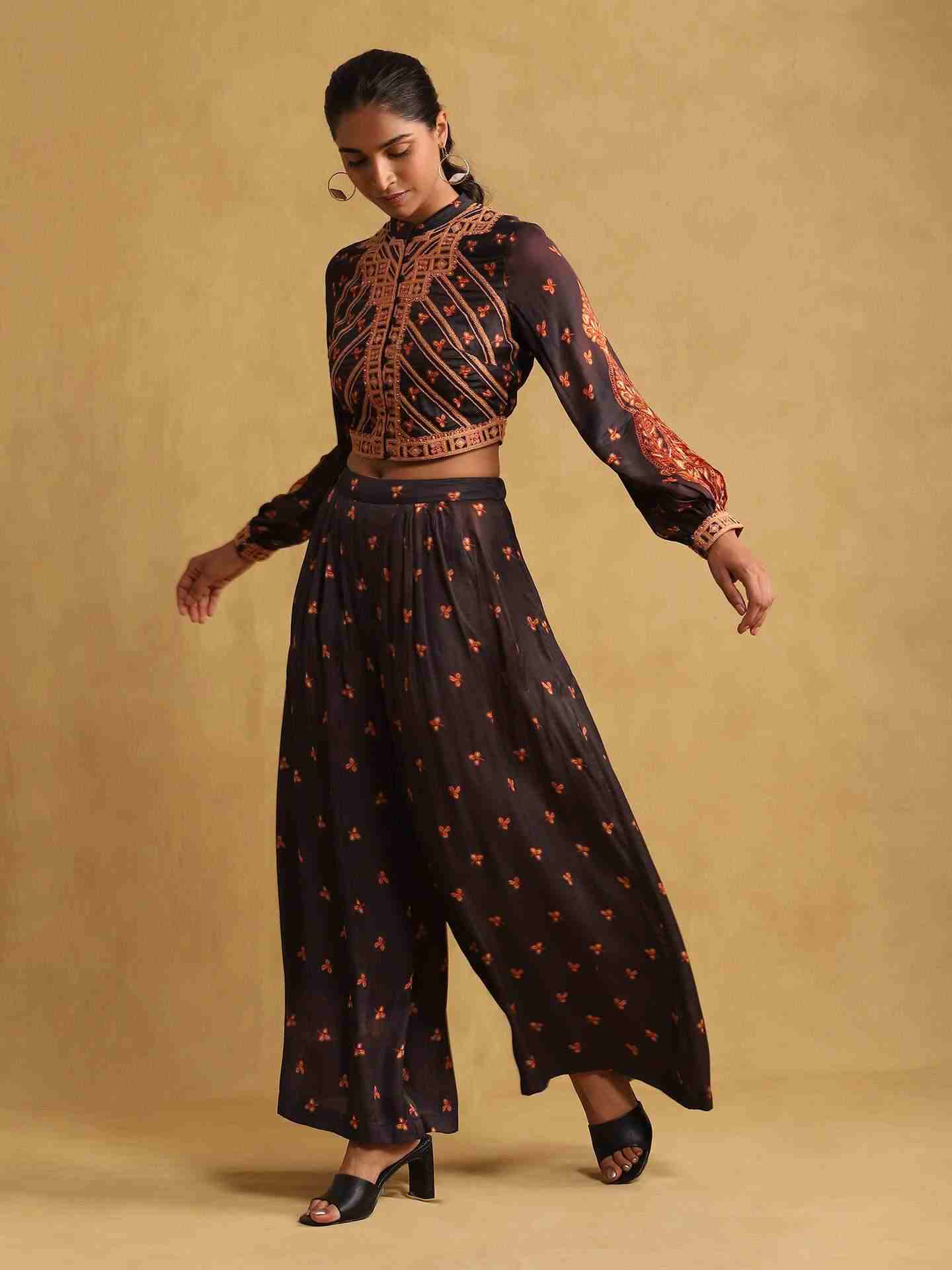 Black Jaitun Suit Set