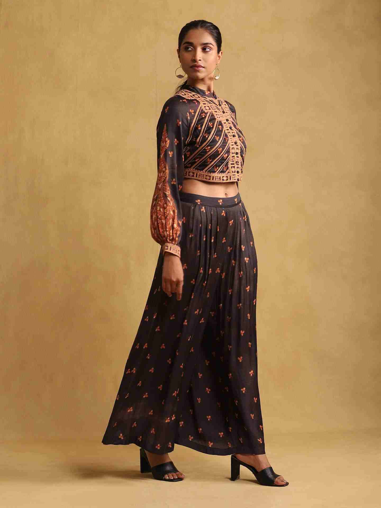 Black Jaitun Suit Set