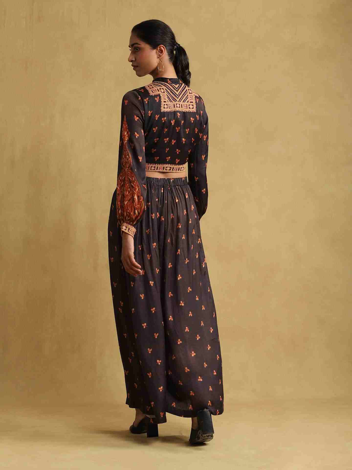 Black Jaitun Suit Set