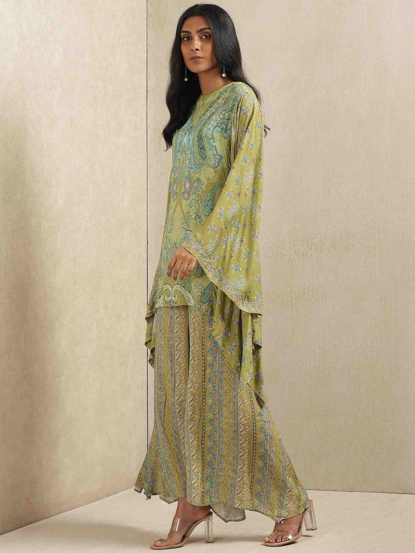 Green Meriyum Co-Ord Set