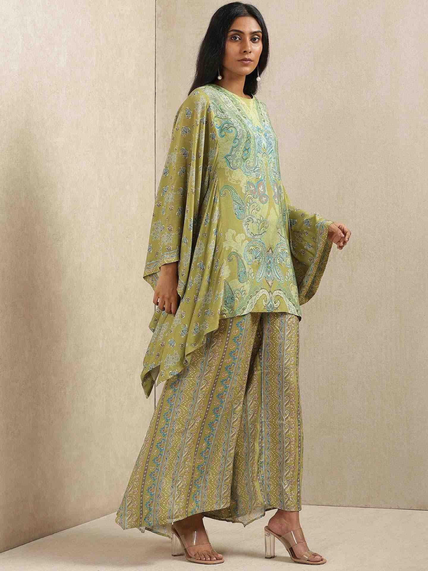 Green Meriyum Co-Ord Set