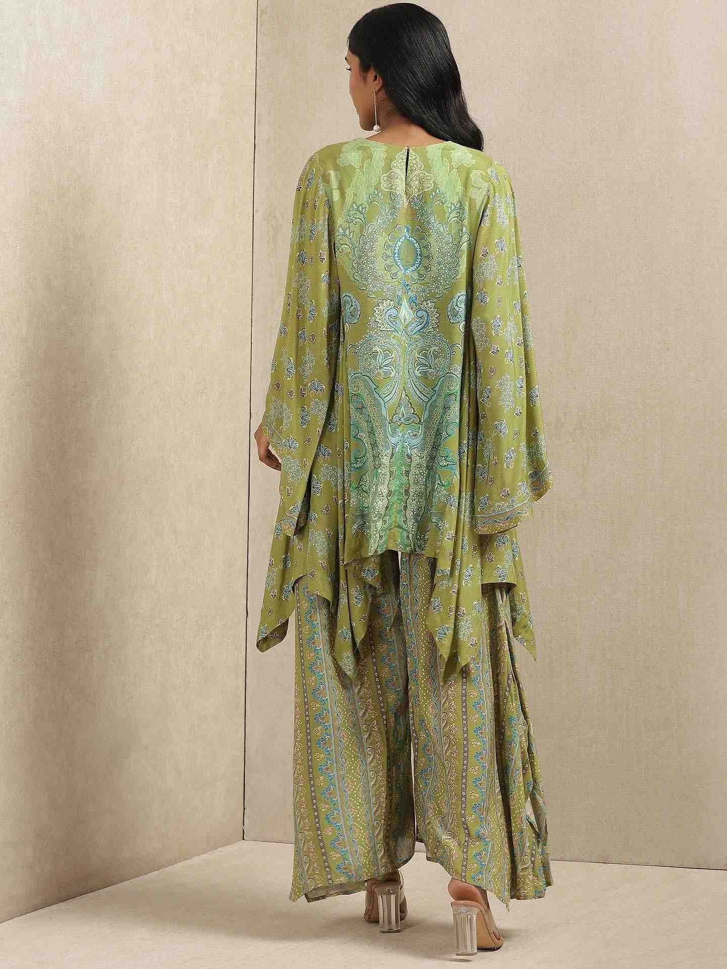 Green Meriyum Co-Ord Set