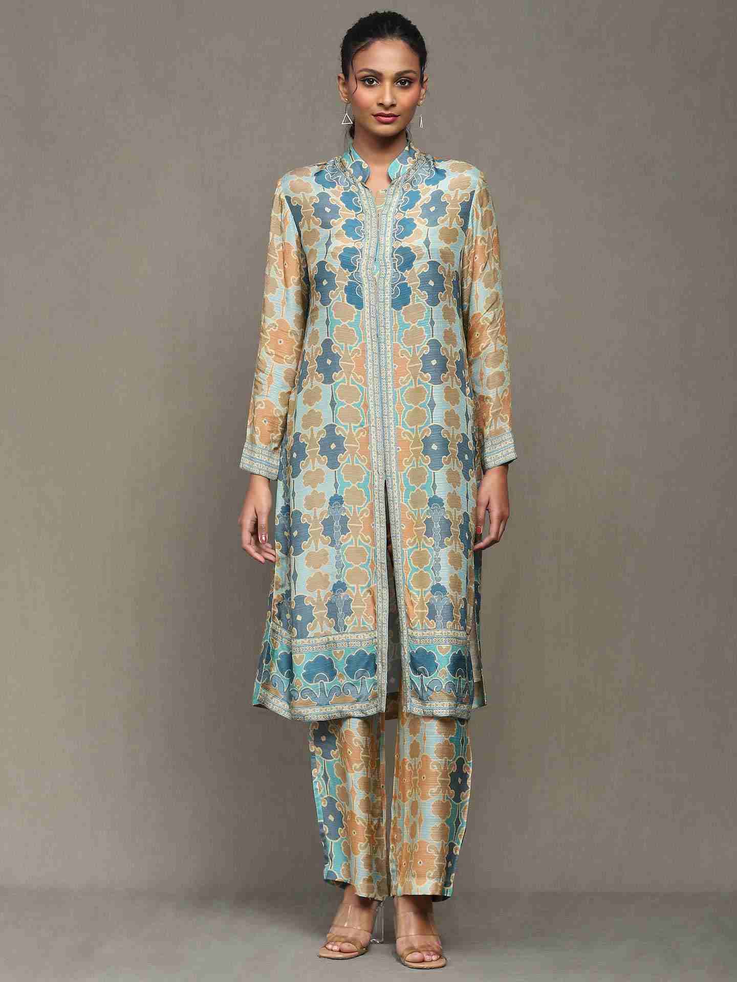 Aqua Blue Fresco Kurta Set