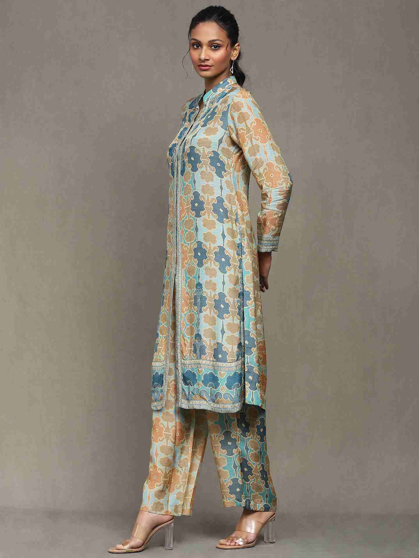 Aqua Blue Fresco Kurta Set