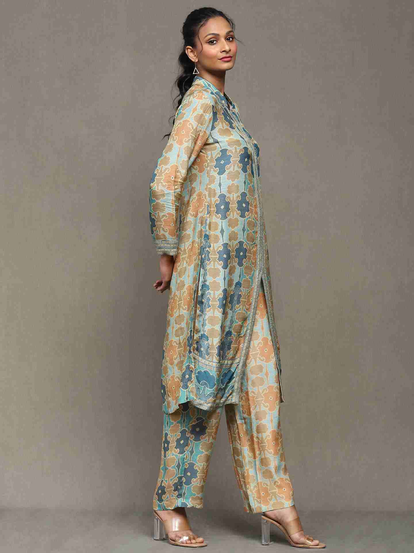 Aqua Blue Fresco Kurta Set