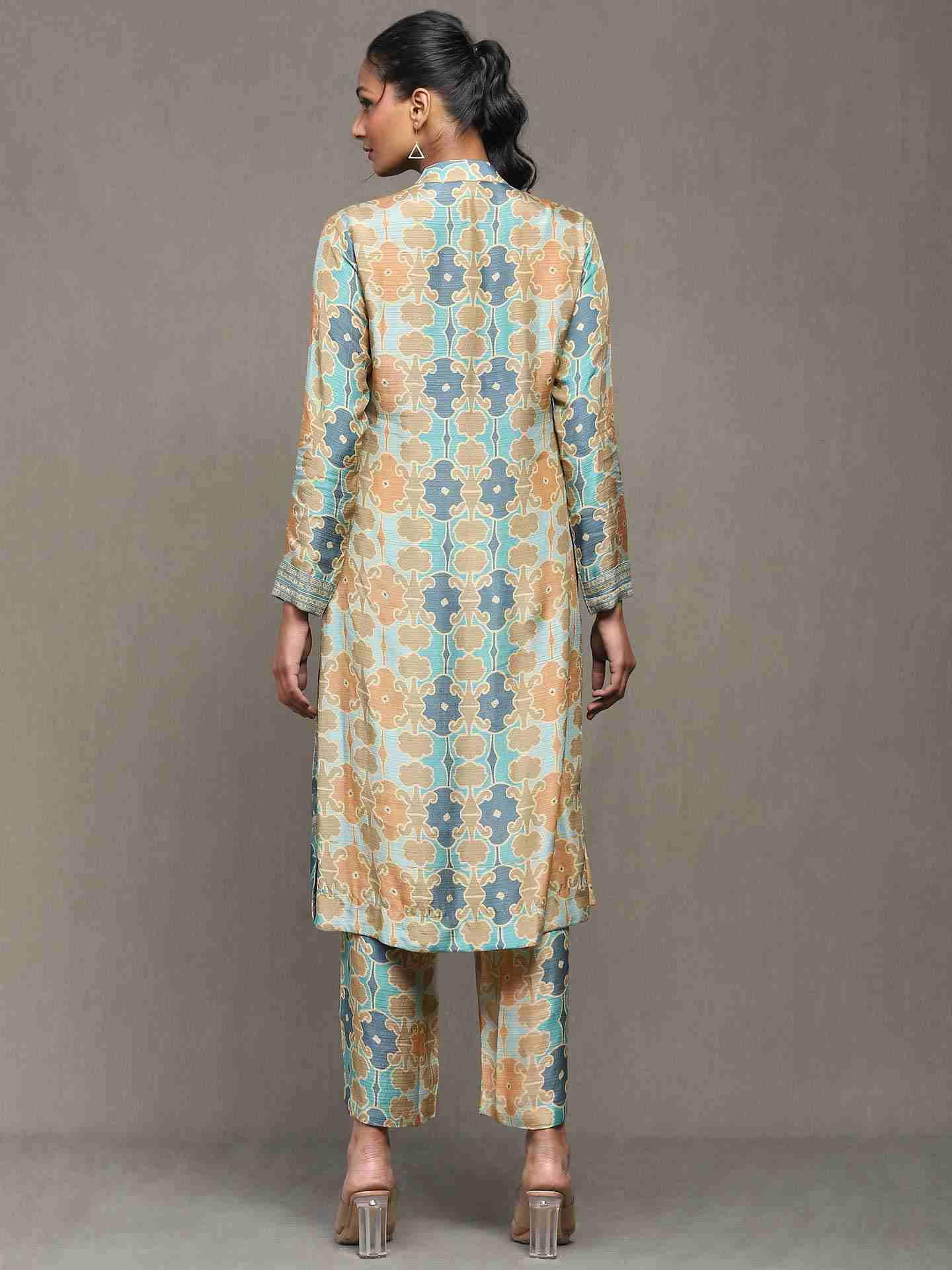 Aqua Blue Fresco Kurta Set