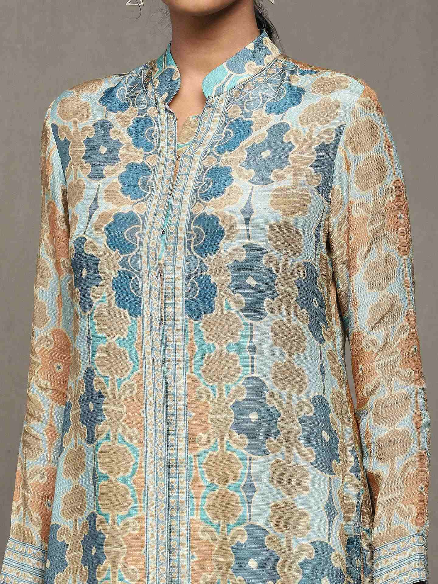 Aqua Blue Fresco Kurta Set
